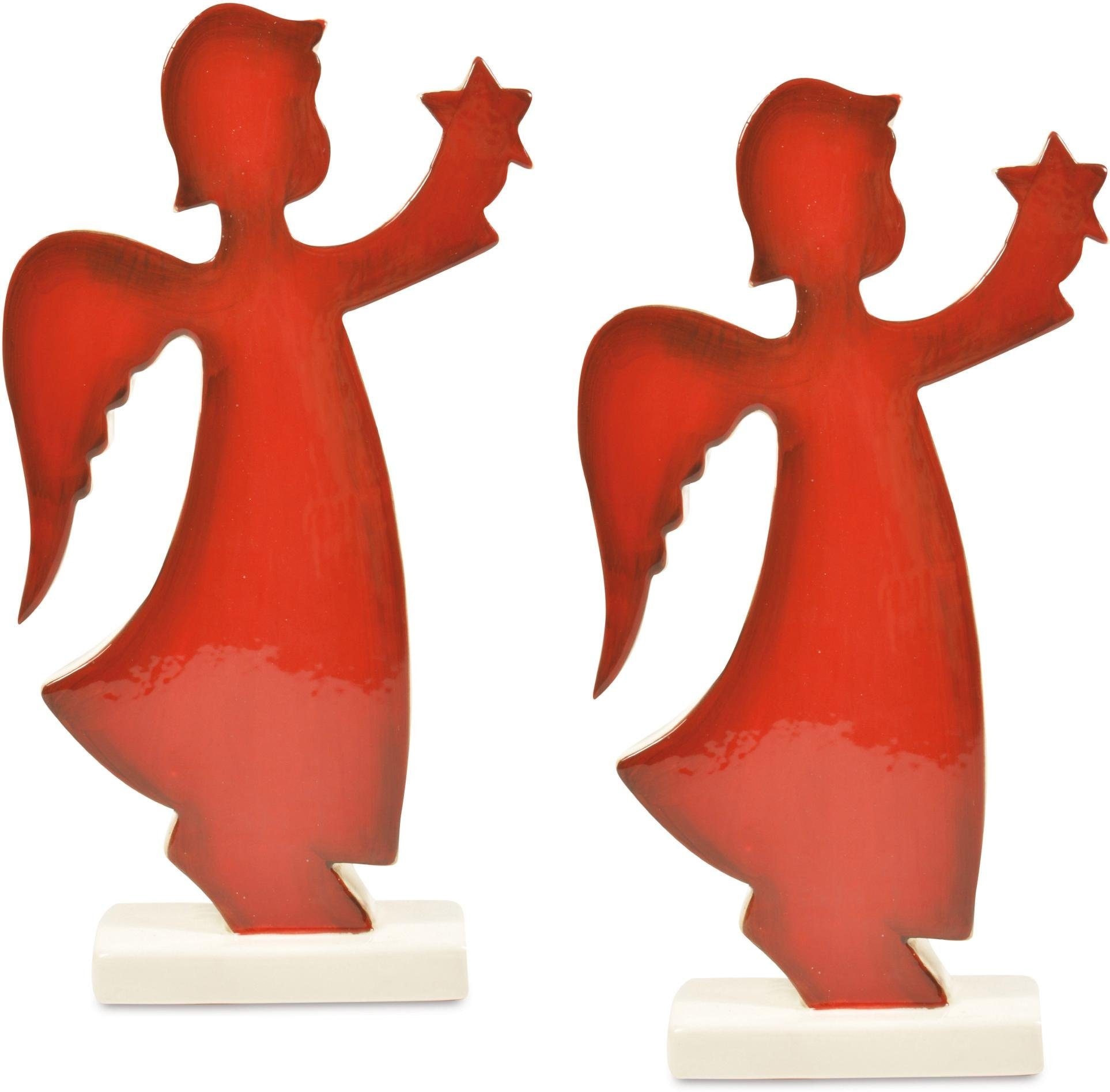 RIFFELMACHER & WEINBERGER Engelfigur »Stern, Weihnachtsdeko rot« kaufen  online bei OTTO