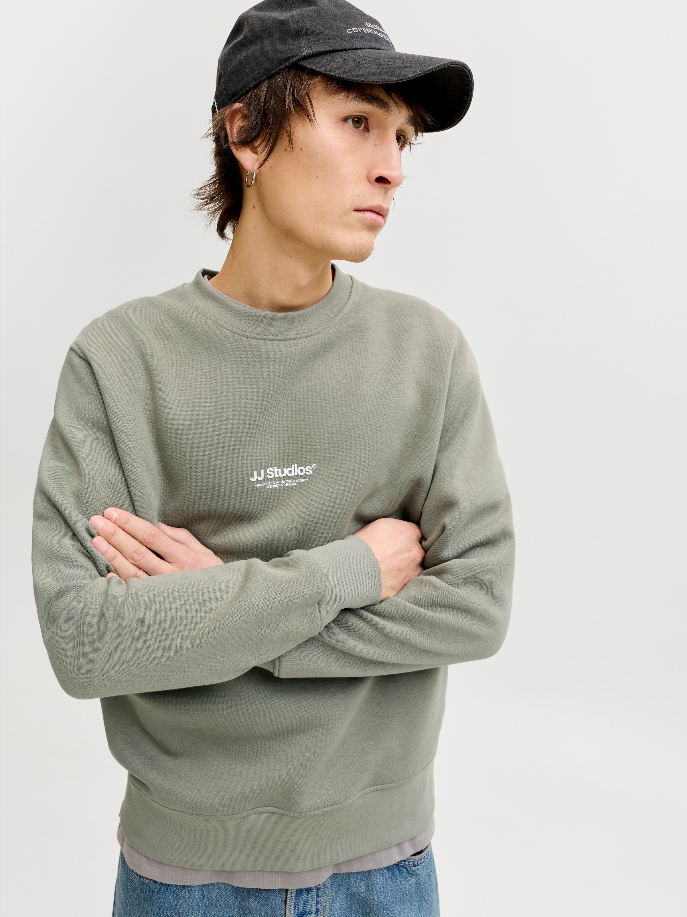 Jack & Jones Sweatshirt »JJEBRADLEY SWEAT CREW 2PK MP«, 2 tlg. Materialmix, relaxed fit
