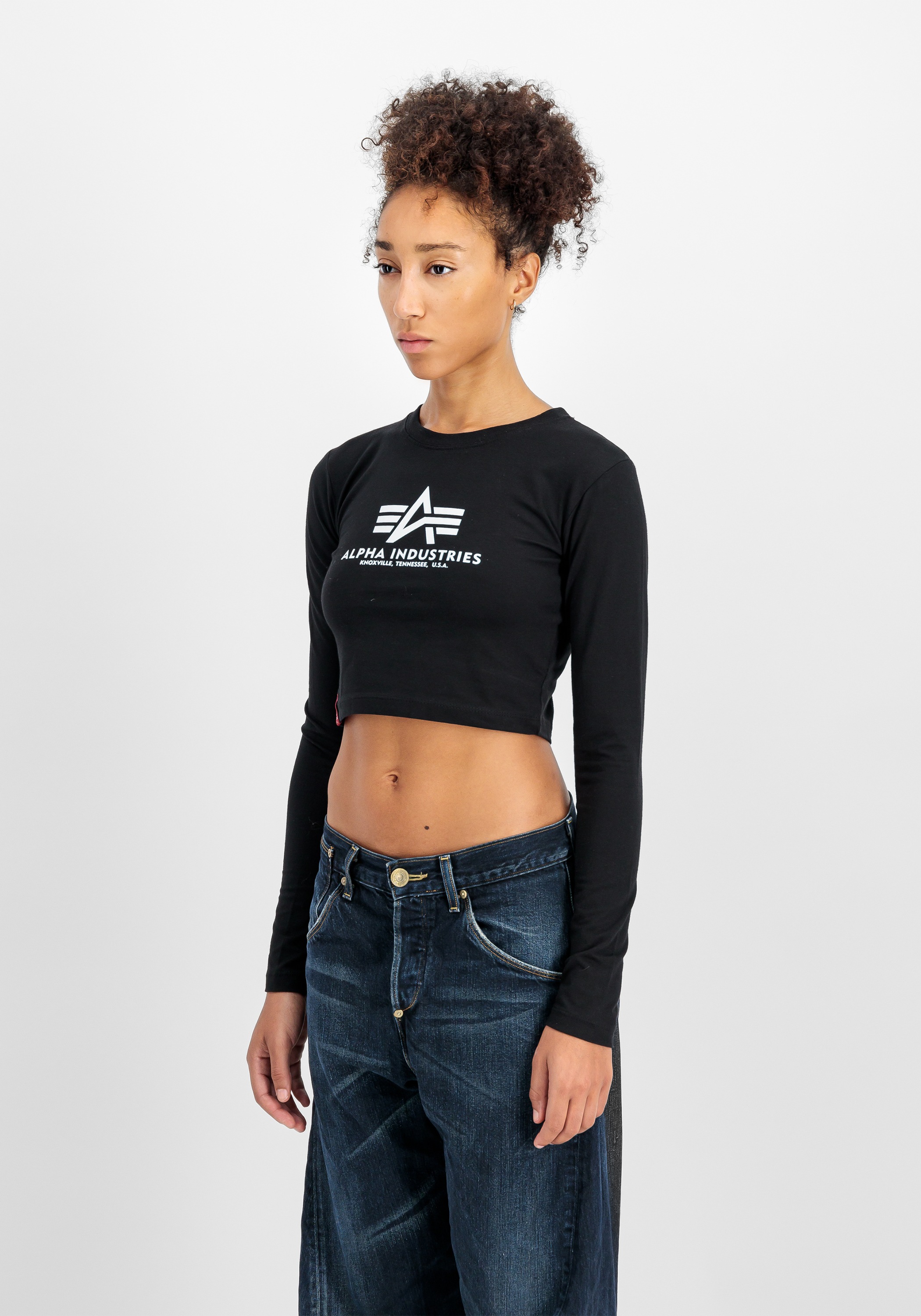 Alpha Industries Sweater »Alpha Industries Women - Longsleeves Basic Cropped Longsleeve W«