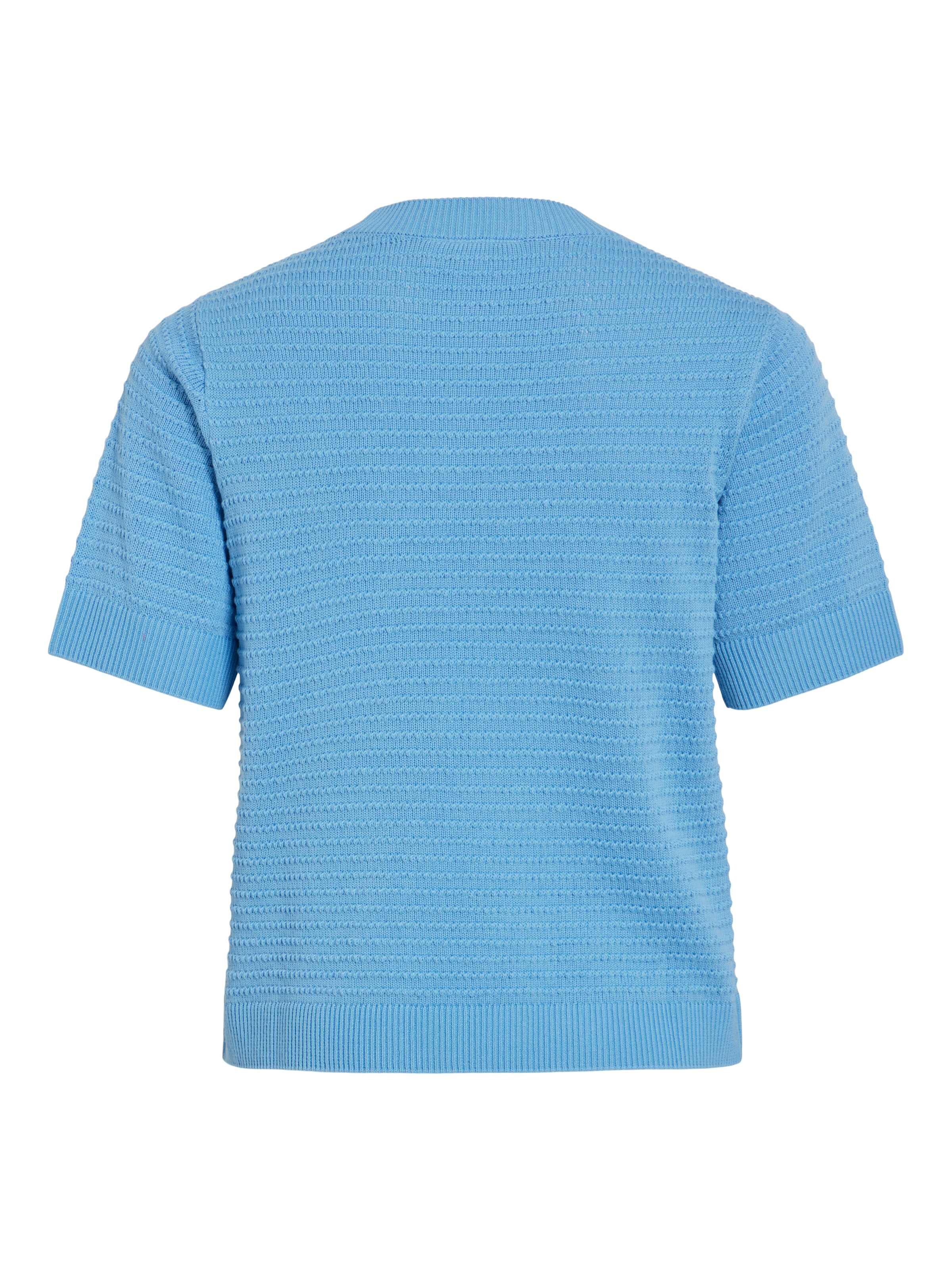 Vila Kurzarmpullover »VILOLLO O-NECK S/S DETAIL KNIT TOP- NOOS«