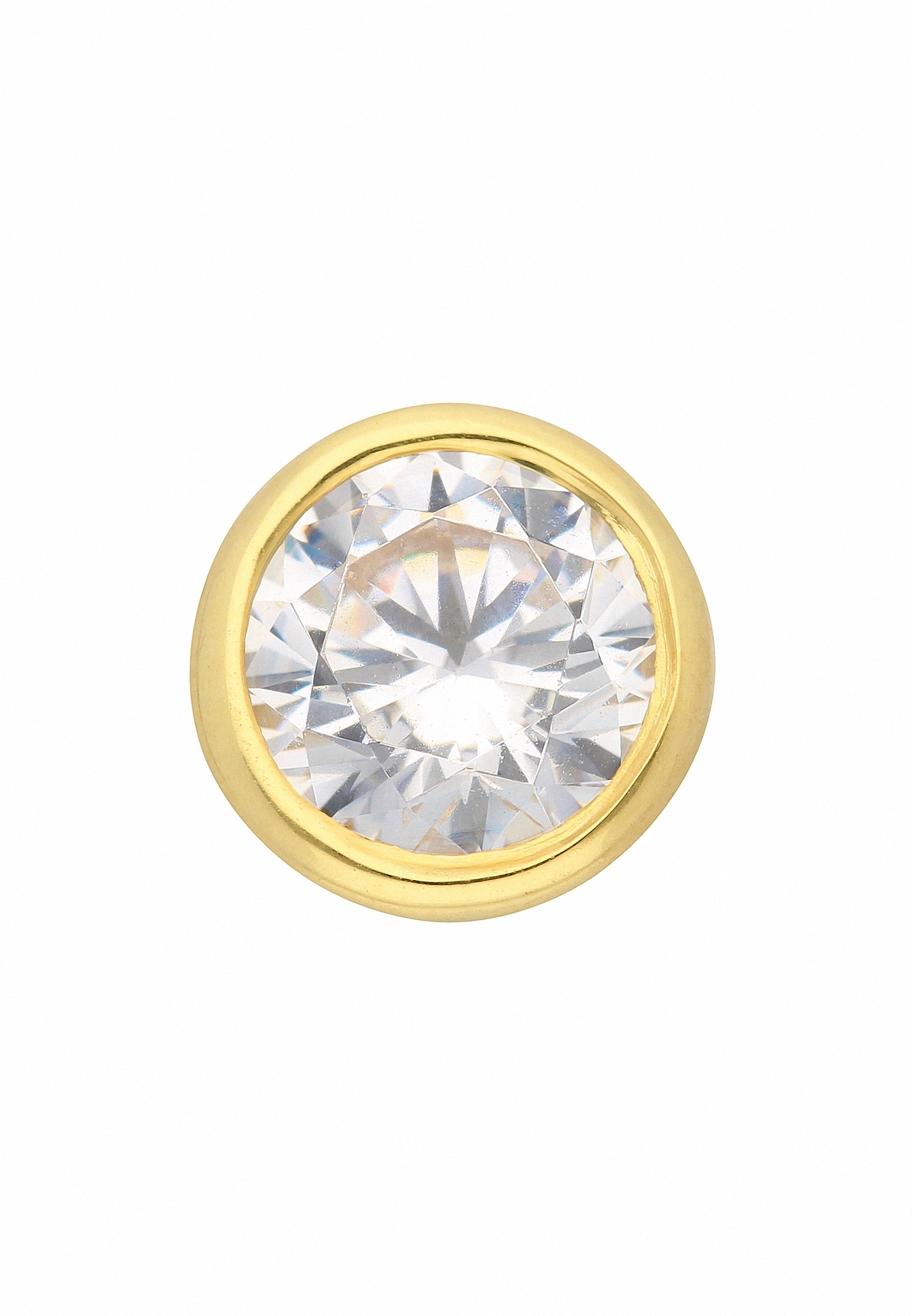 Adelia´s Kettenanhänger »333 Gold Anhänger mit Zirkonia Ø 7 mm«