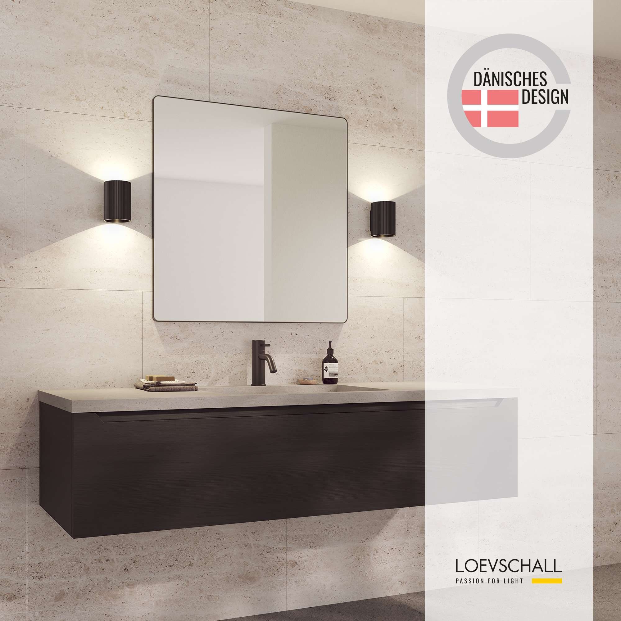 Loevschall Spiegel »Refine Wandspiegel rechteckig – eleganter Designspiegel mit edlem«, Rahmen in vielen Größen & Farben für Bad, Flur & Schlafzimmer