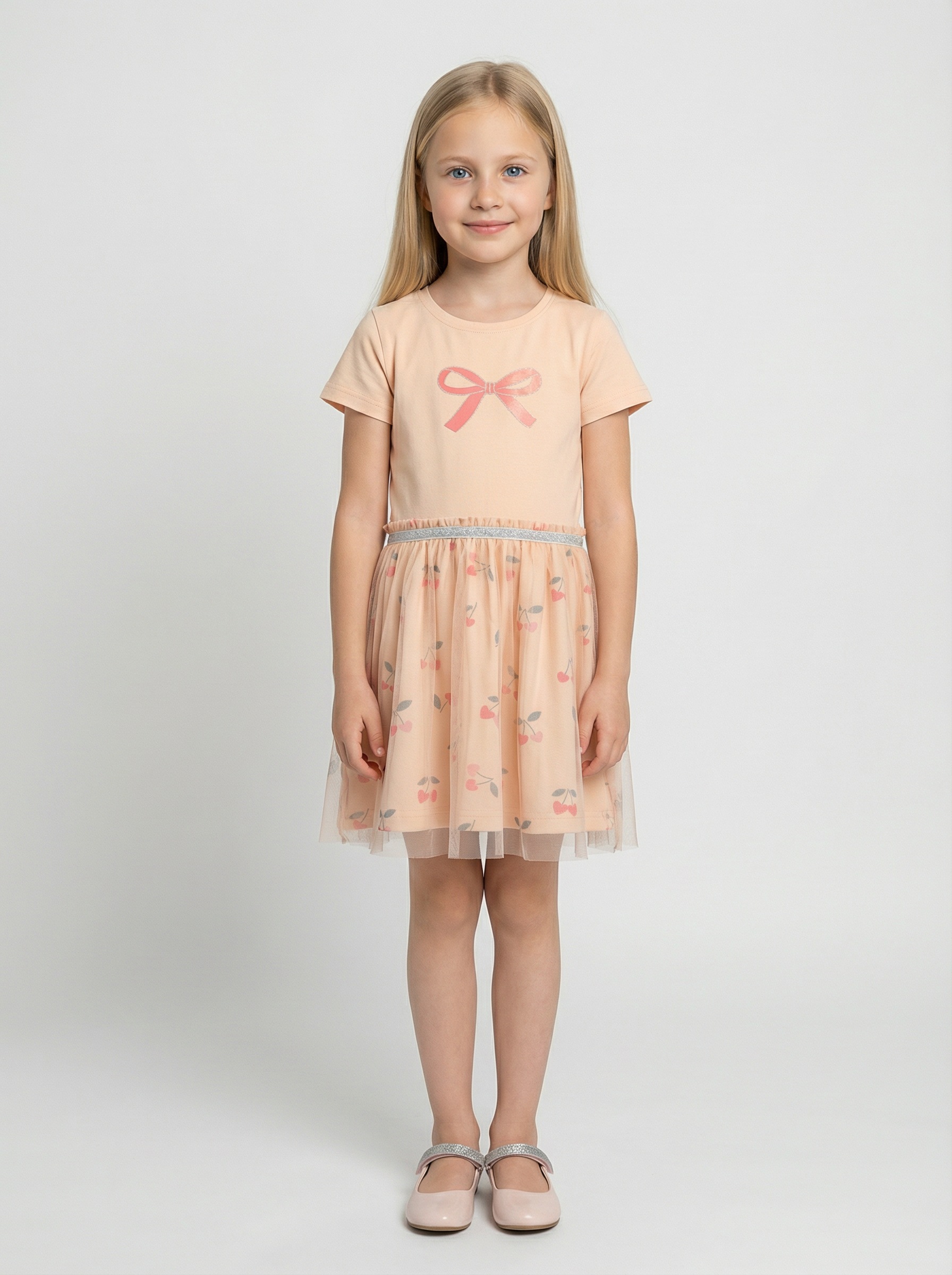 Blue Seven Jerseykleid »Blue Seven Mädchen Tüllkleid mit Schleife«