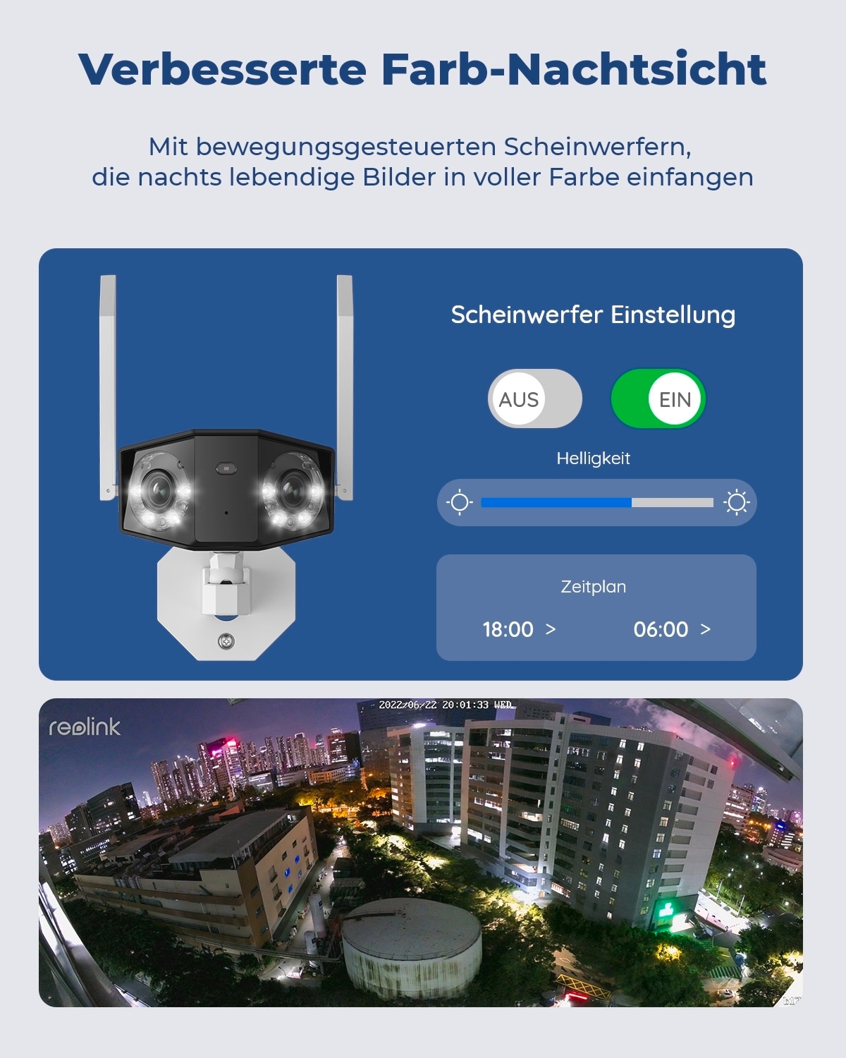 Reolink Überwachungskamera »Duo Series W730 WiFi-Outdoor V2«, Außenbereich