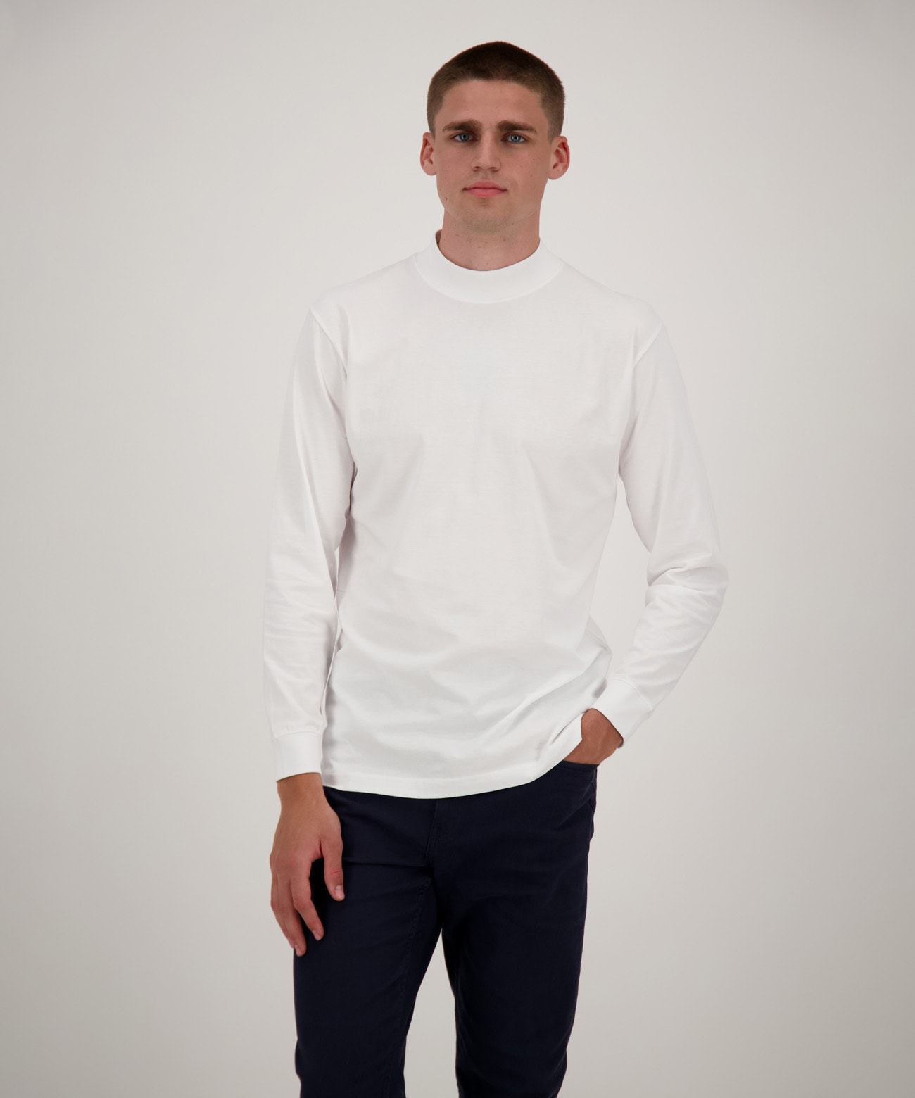 RAGMAN Stehkragenshirt