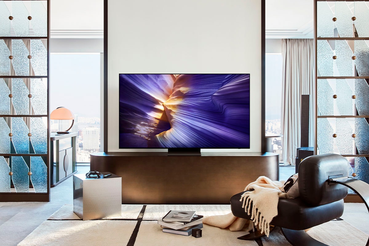 Samsung OLED-Fernseher »GQ48S90FAE«, 4K Ultra HD, Smart-TV, HDR, Dolby Atmos & AI Sound, Gaming Hub, Upscaling Pro, bis zu 144Hz