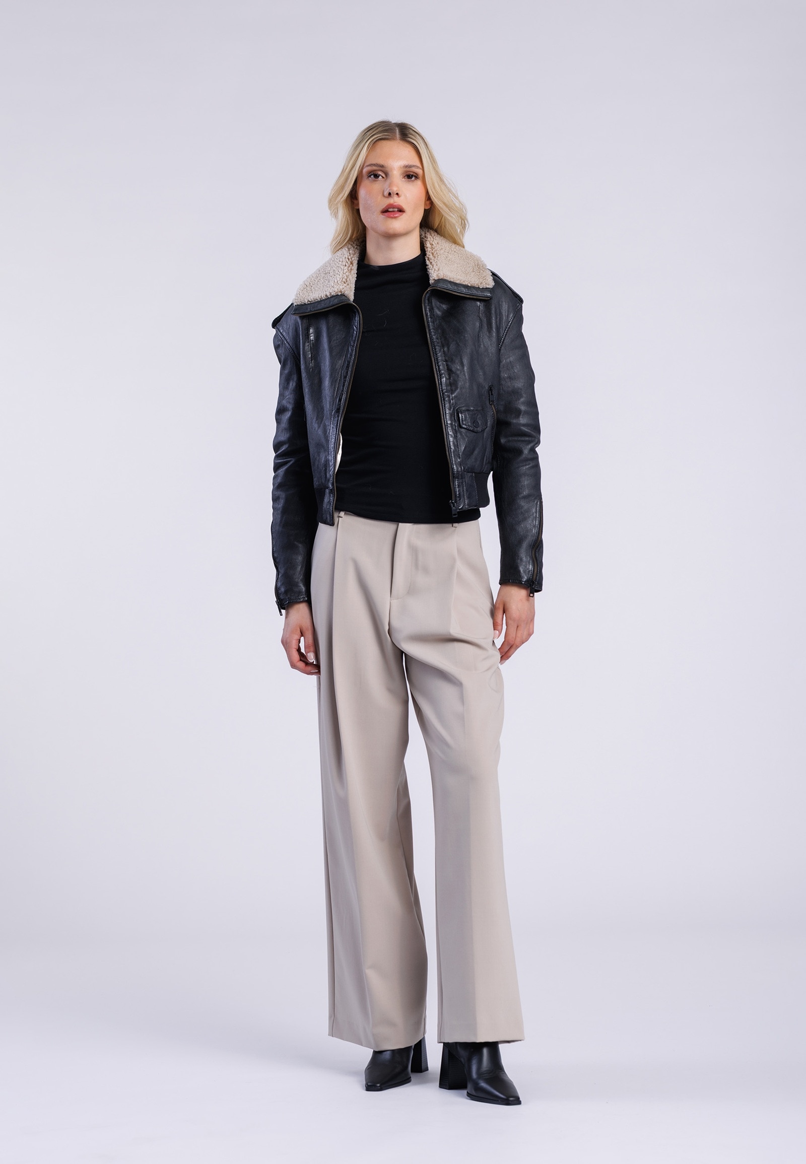 Freaky Nation Lederjacke »Page-FN«