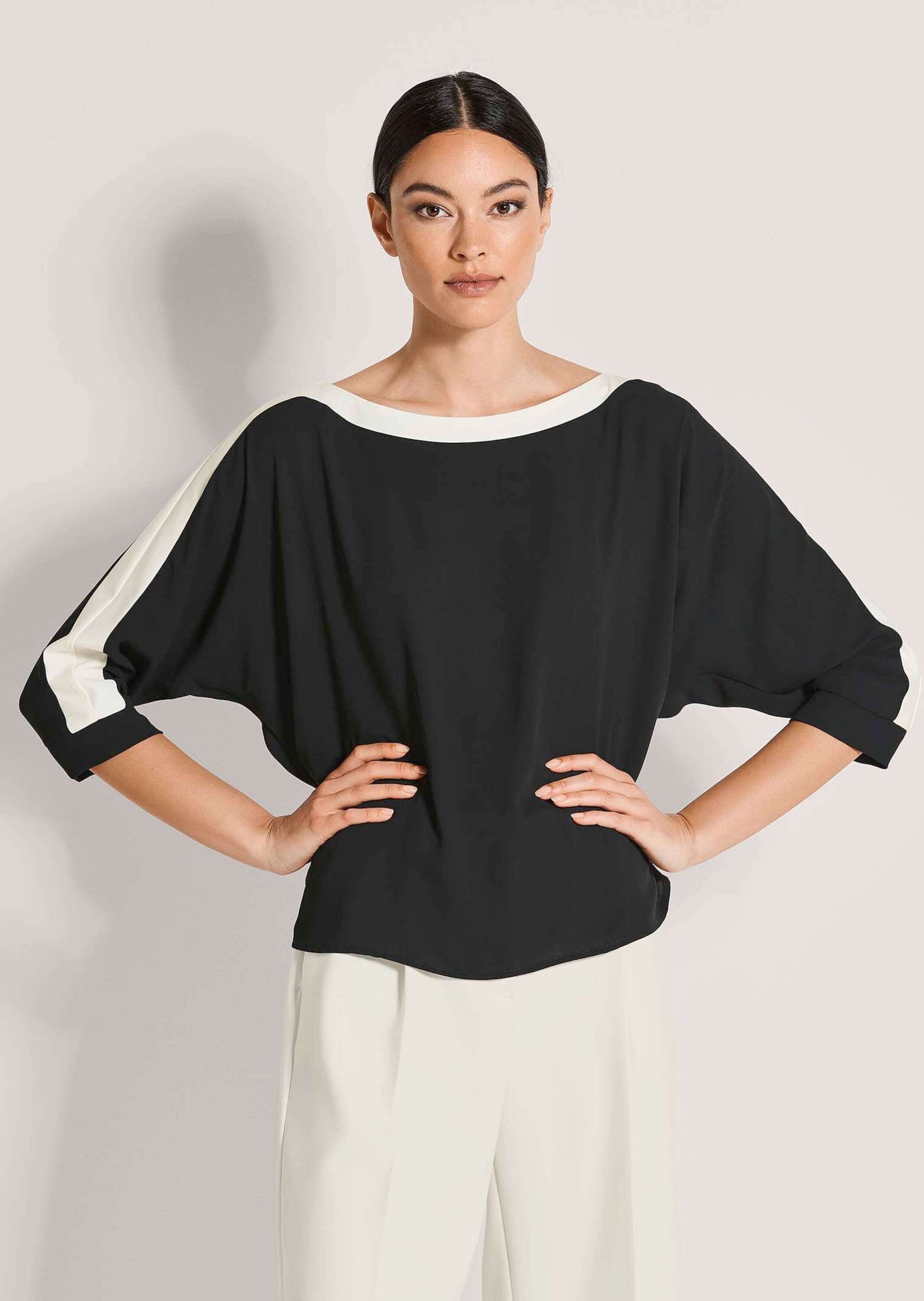 MADELEINE Langarmbluse »Blusenshirt Businessbluse im Colour Blocking-Stil« Colourblocking