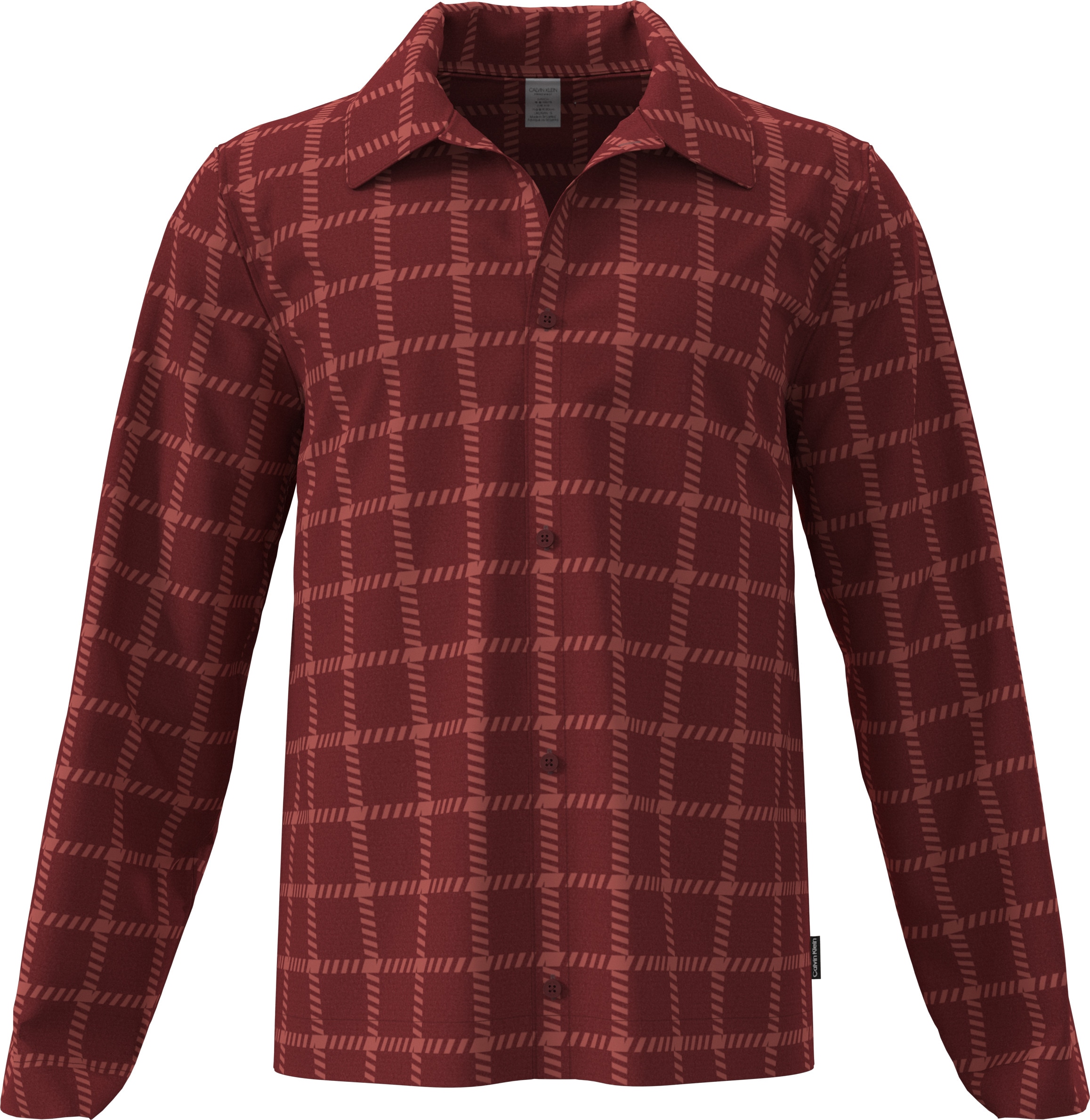 Calvin Klein Underwear Schlafanzug »LS BUTTON DOWN PANT SET« Mit elastischem Bund