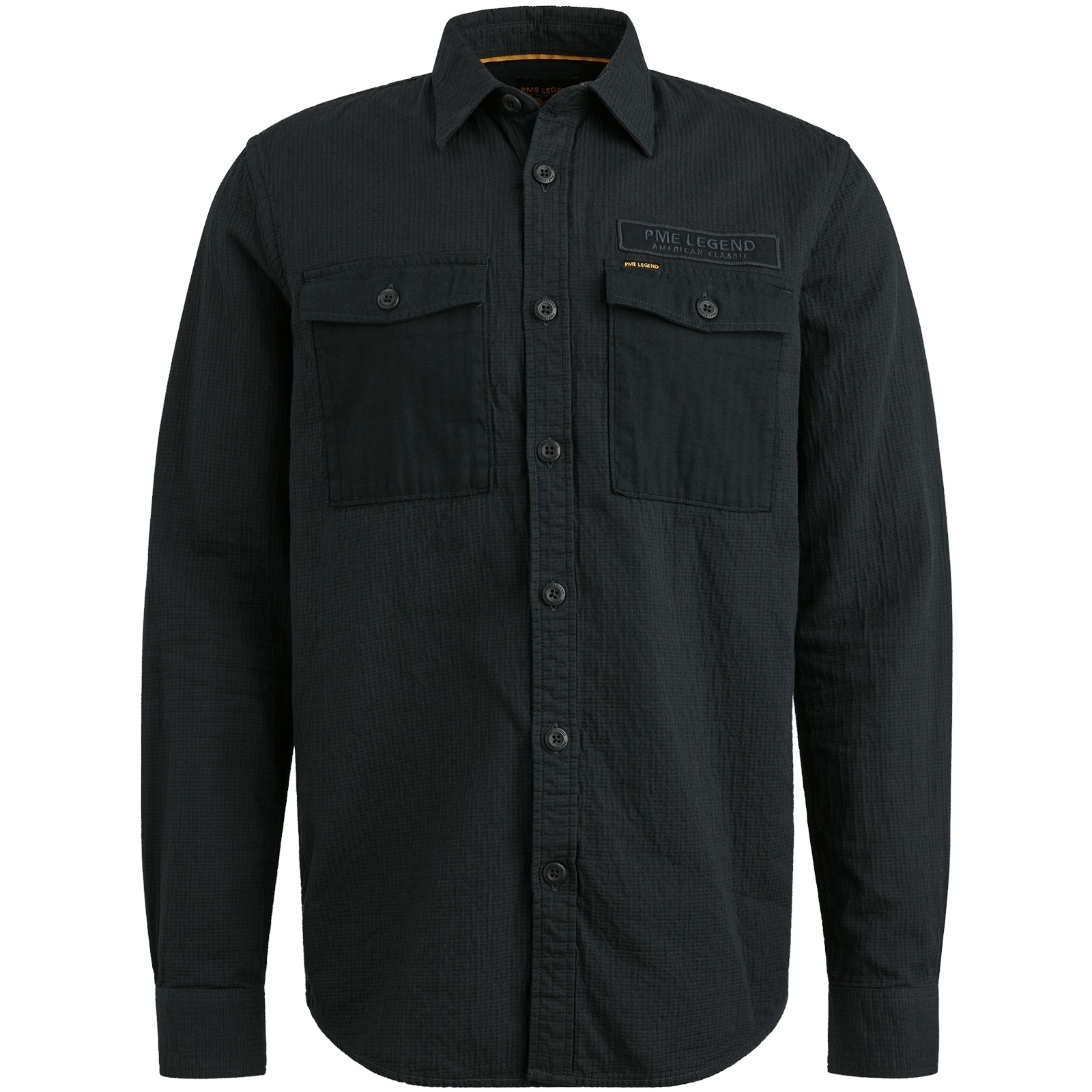 PME LEGEND Langarmhemd, mit Logo Stickerei