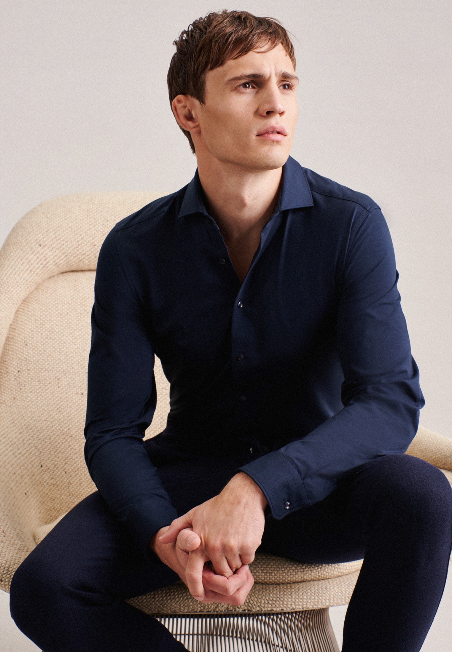 seidensticker Businesshemd »Slim« Slim 1/1 Kentkragen Uni