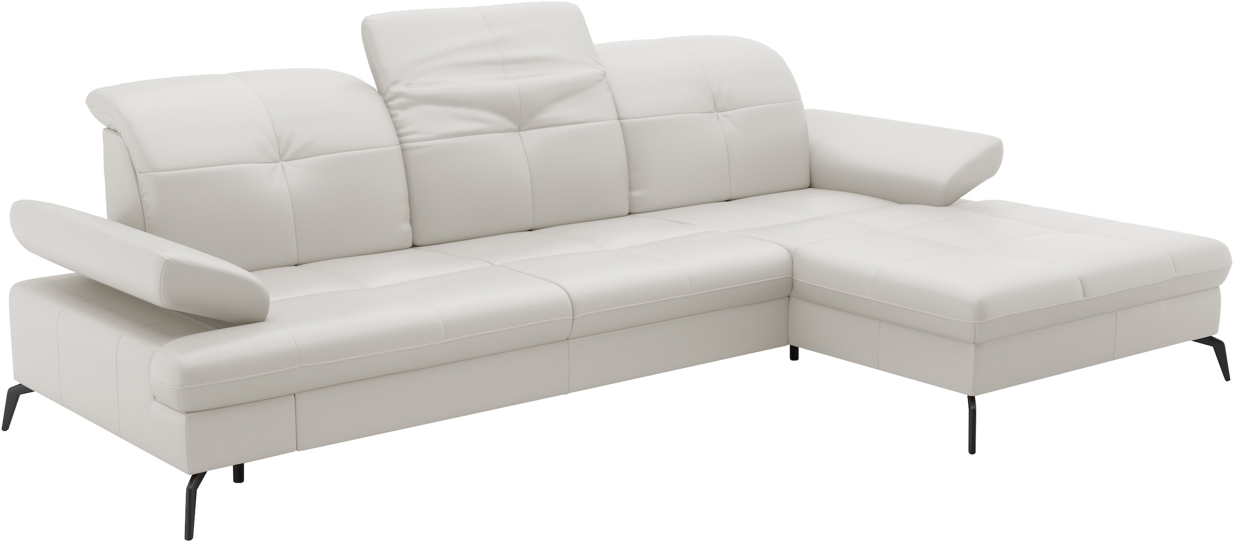 sit&more Ecksofa »Amica, L-Form, inkl. Sitztiefenverstellung & Armteilverstellung«, wahlweise mit Bettfunktion, Bettkasten und Kopfteilverstellung