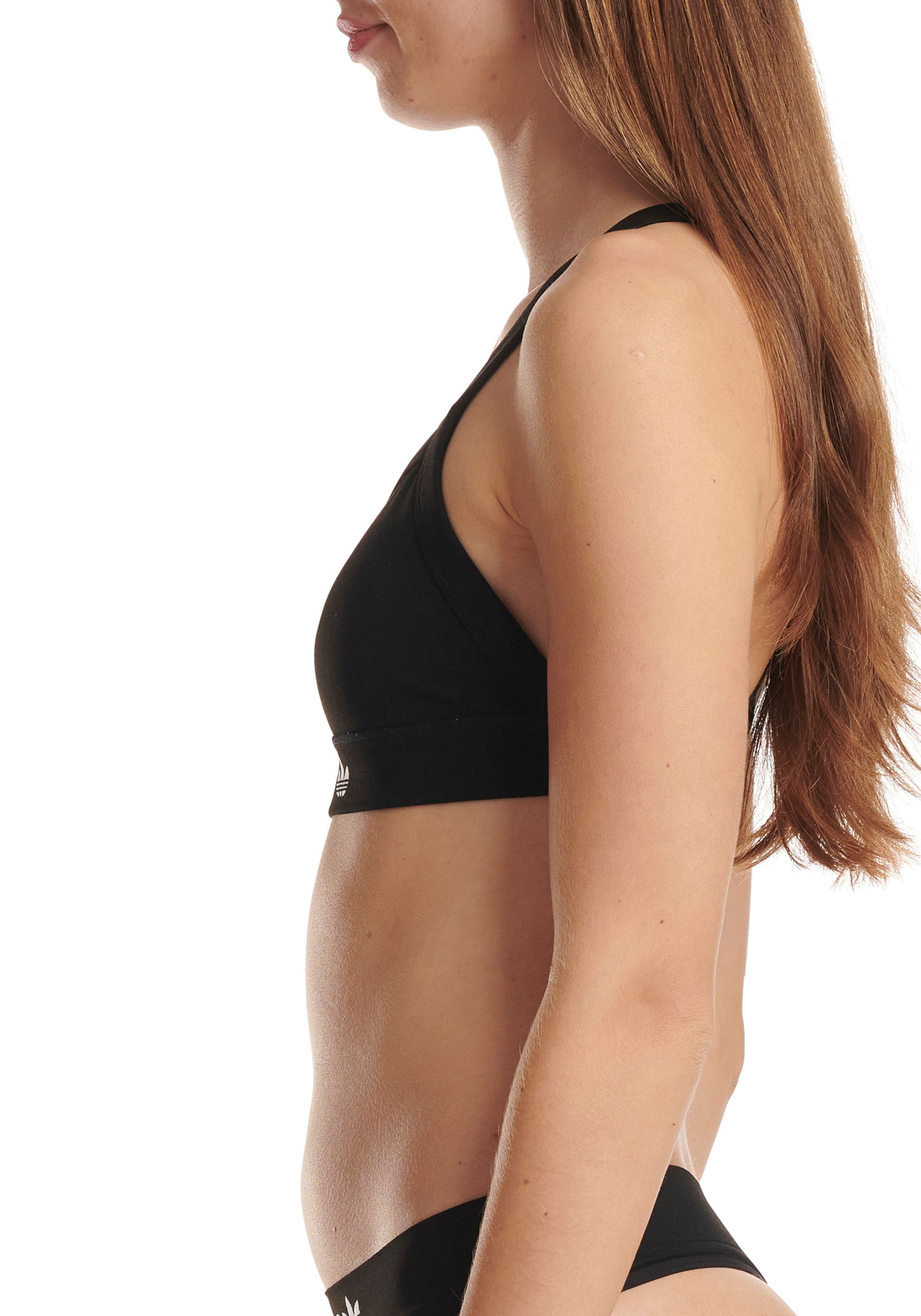 adidas Originals Bralette, mit gekreuztem Ringerrücken
