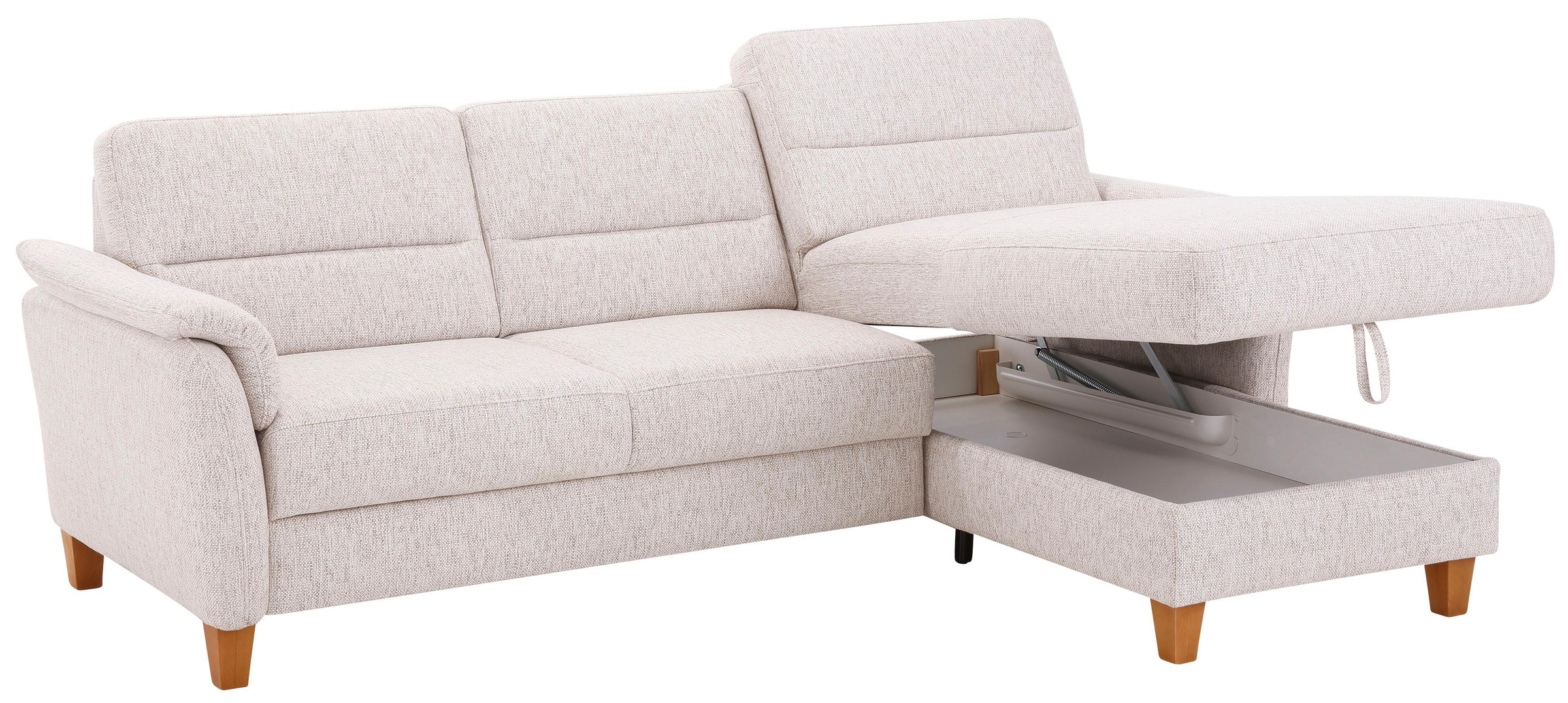Home affaire Ecksofa »Palmera L-Form«, Federkern, wahlweise mit Bettfunktion und mit/ohne Bettkasten