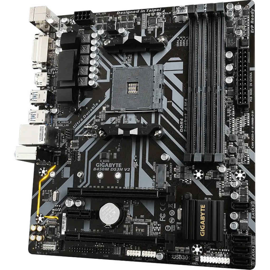 Gigabyte Mainboard »B450M DS3H V2 (rev. 1.0)«, (1 St.)