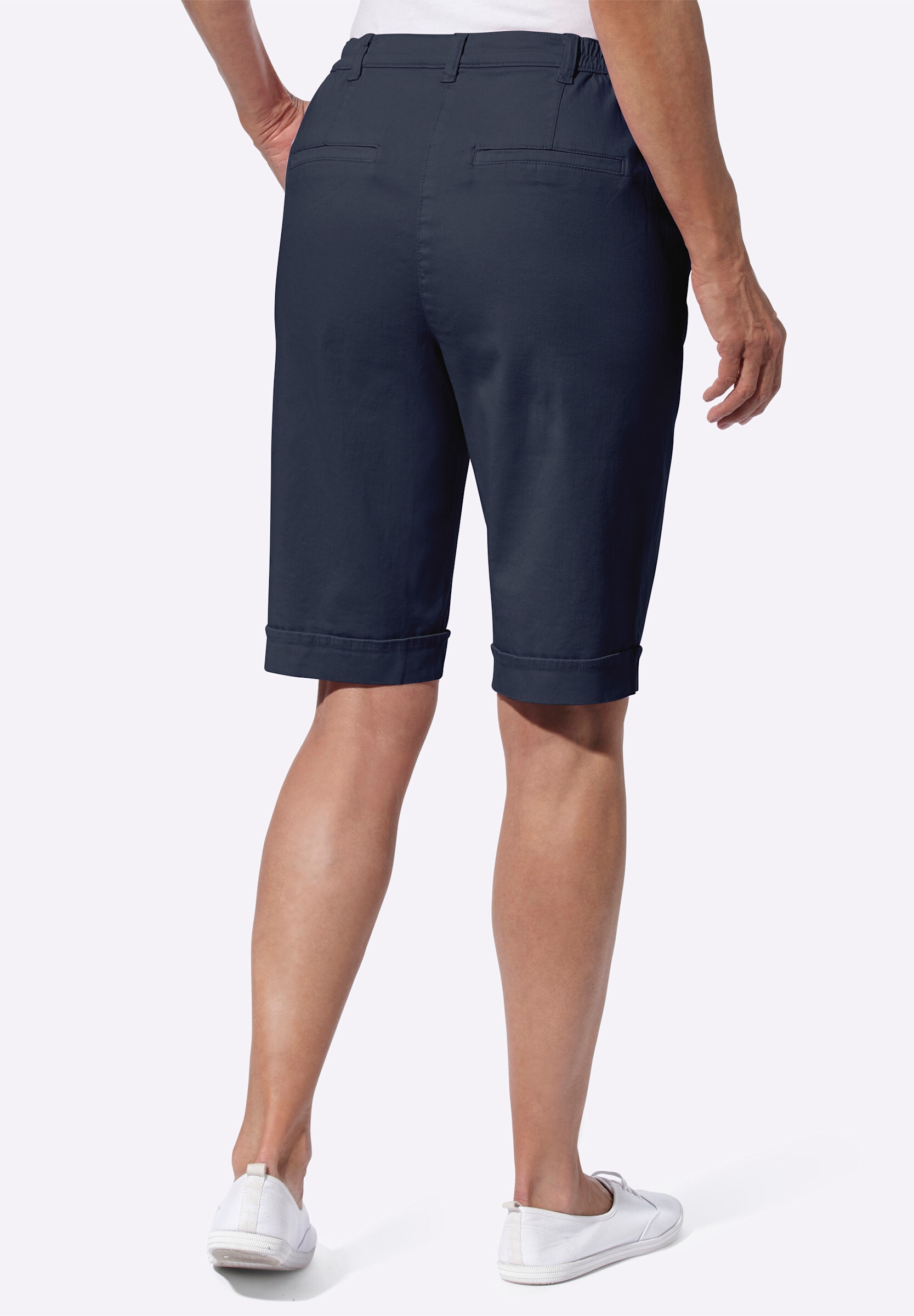 Sieh an! Jeansbermudas »Jeans-Bermudas Jeansbermudas mit Dehnbund hinten«