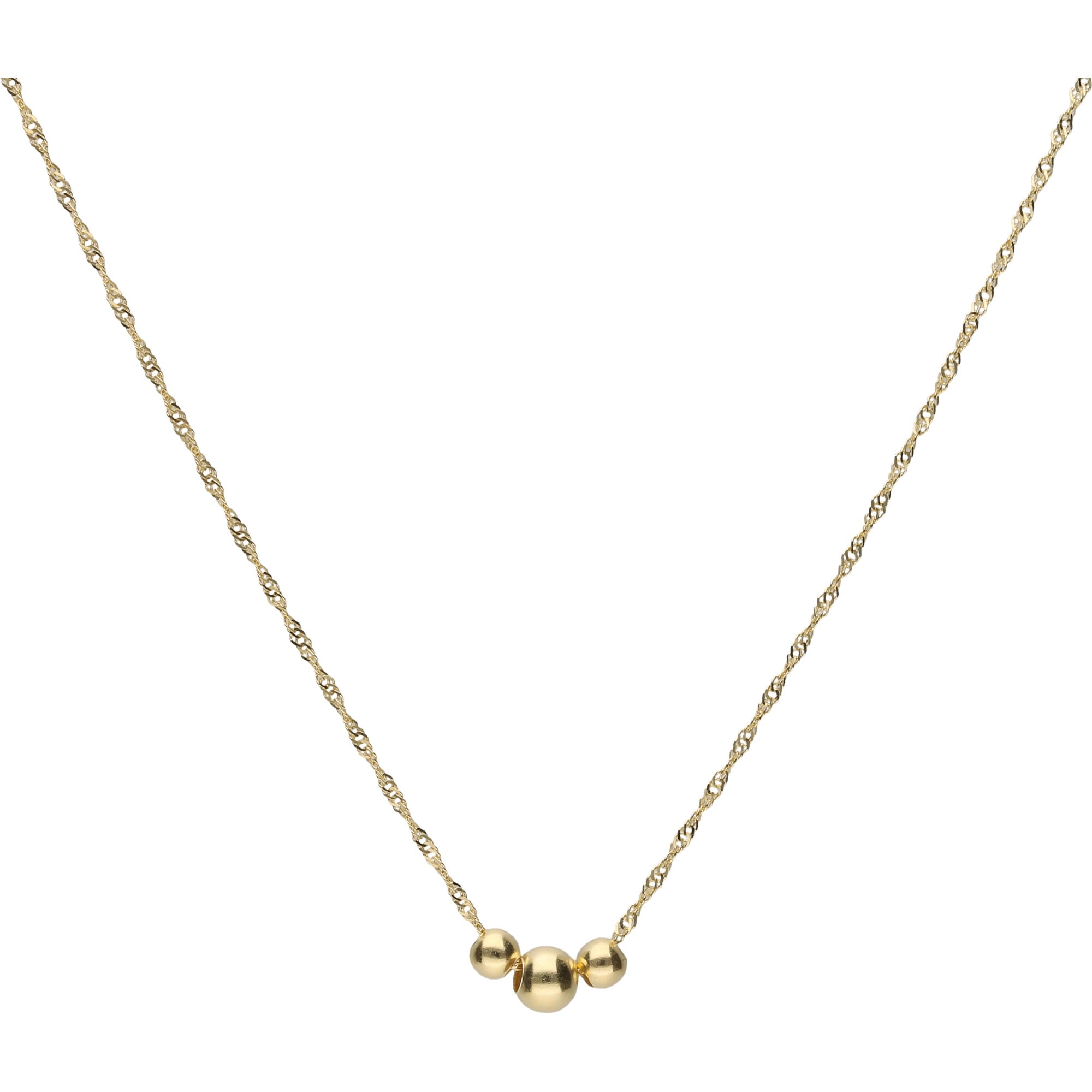 Collier »Collier Singapurkette mit Kugeln, Gold 375«