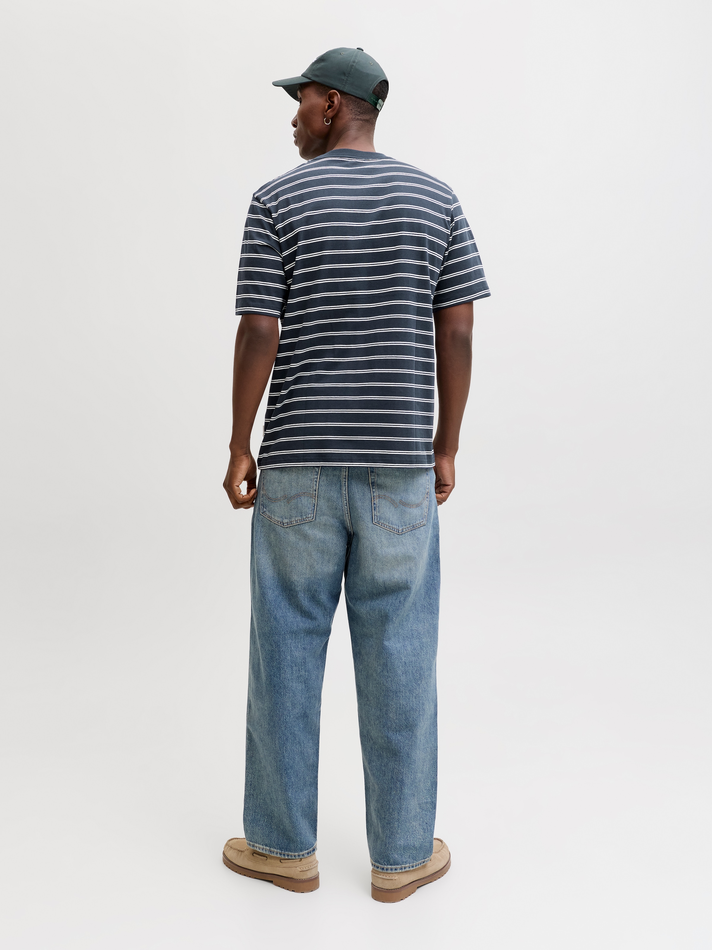 Jack & Jones T-Shirt »JORNORREBRO STRIPE TEE SS CN LN« Baumwolle, relaxed fit