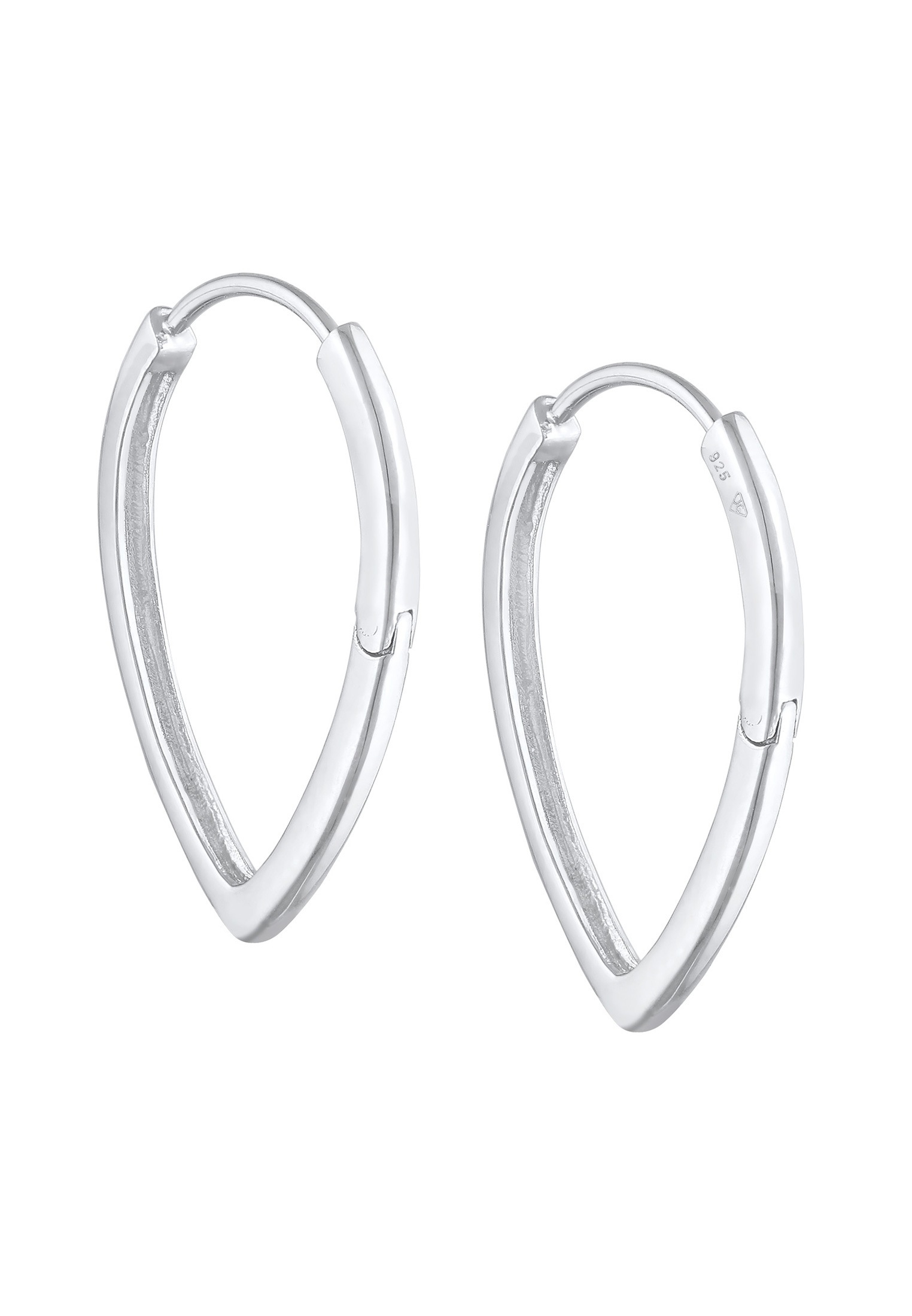 Elli Paar Creolen »Ohrringe Scharnier Creolen Tropfen Design 925 Silber«