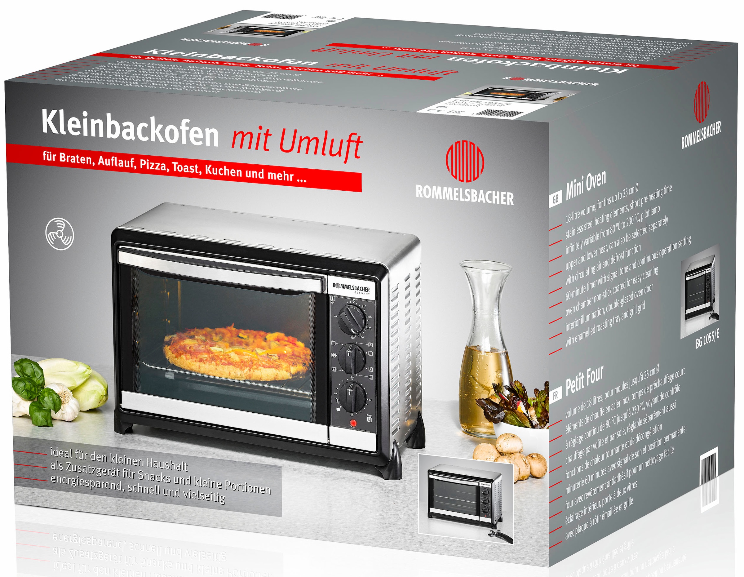 Rommelsbacher Minibackofen »BG 1055/E«