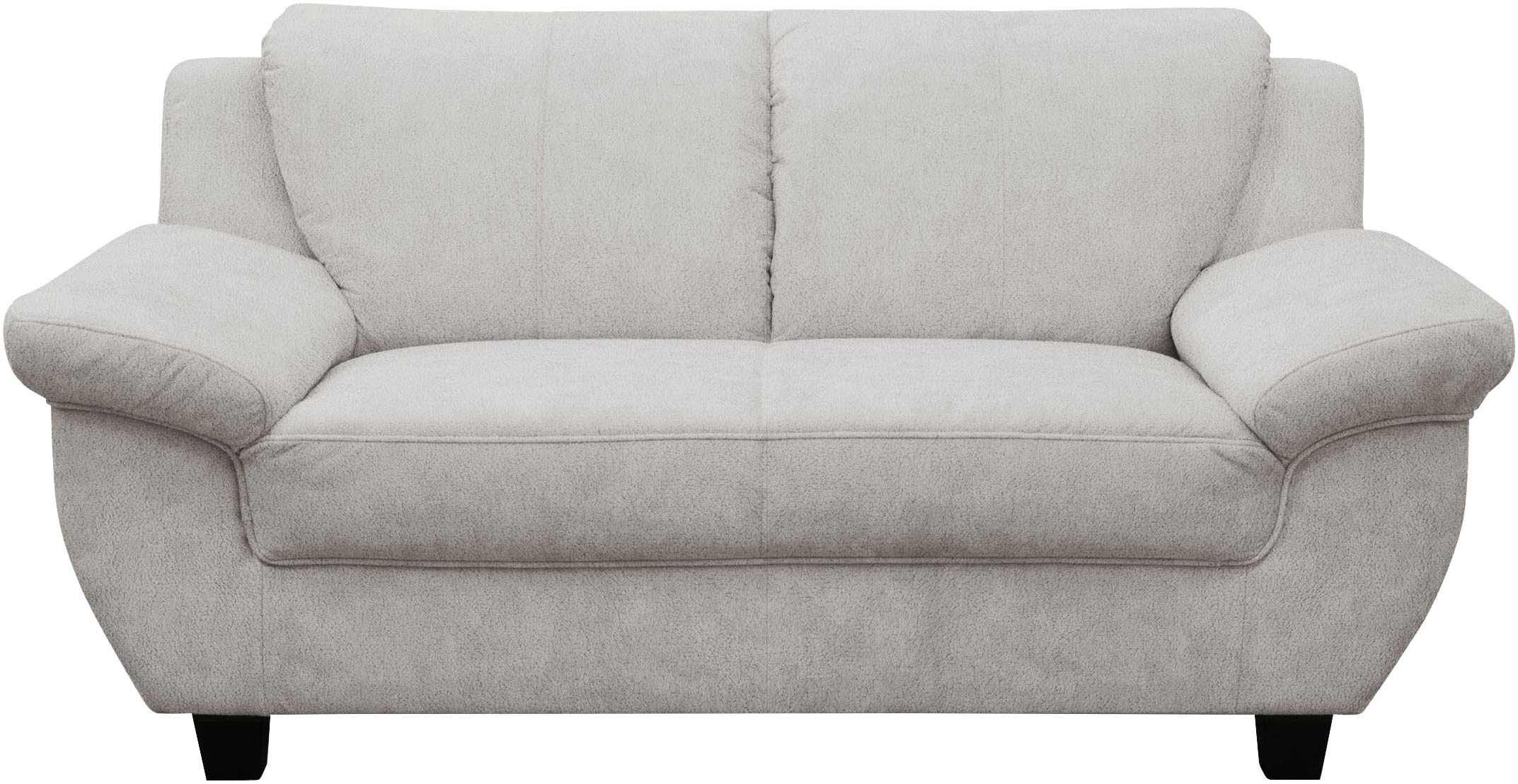 OTTO home 2-Sitzer »Silkeborg 161 cm, formschönes Sofa mit dunklen Füßen« aus pflegeleichtem, weichem Luxus-Microfaser