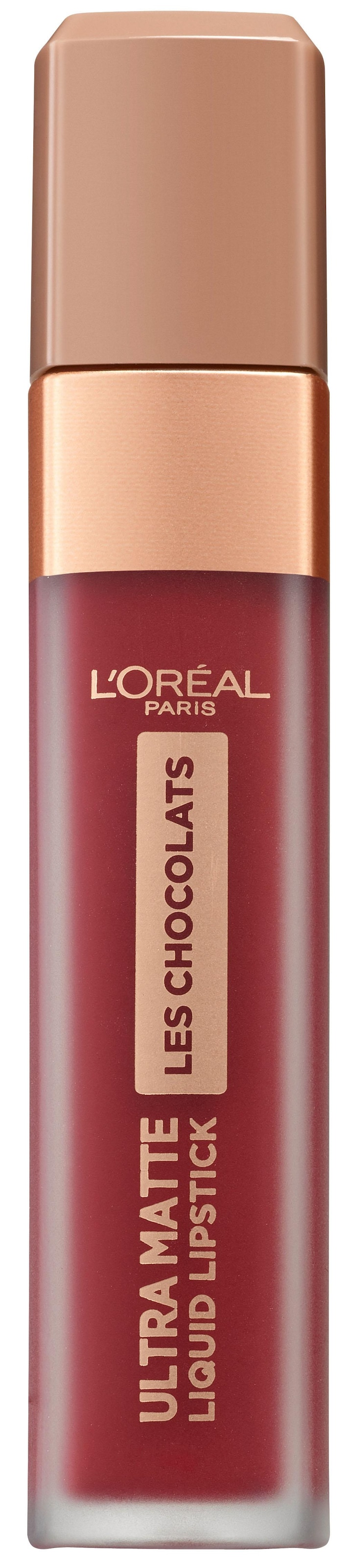 L'ORÉAL PARIS Lippenstift »Ultra Matte Les Chocolats«, mit natürlichen Inhaltstoffen