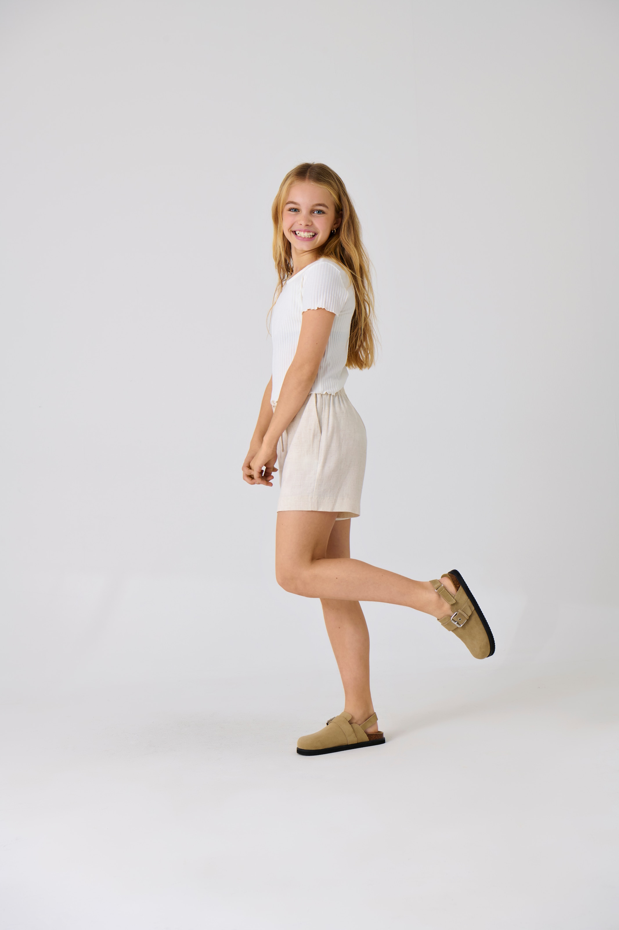 KIDS ONLY Shorts »KOGSIESTA PULL-UP LINEN BLEND SHORTS PNT«