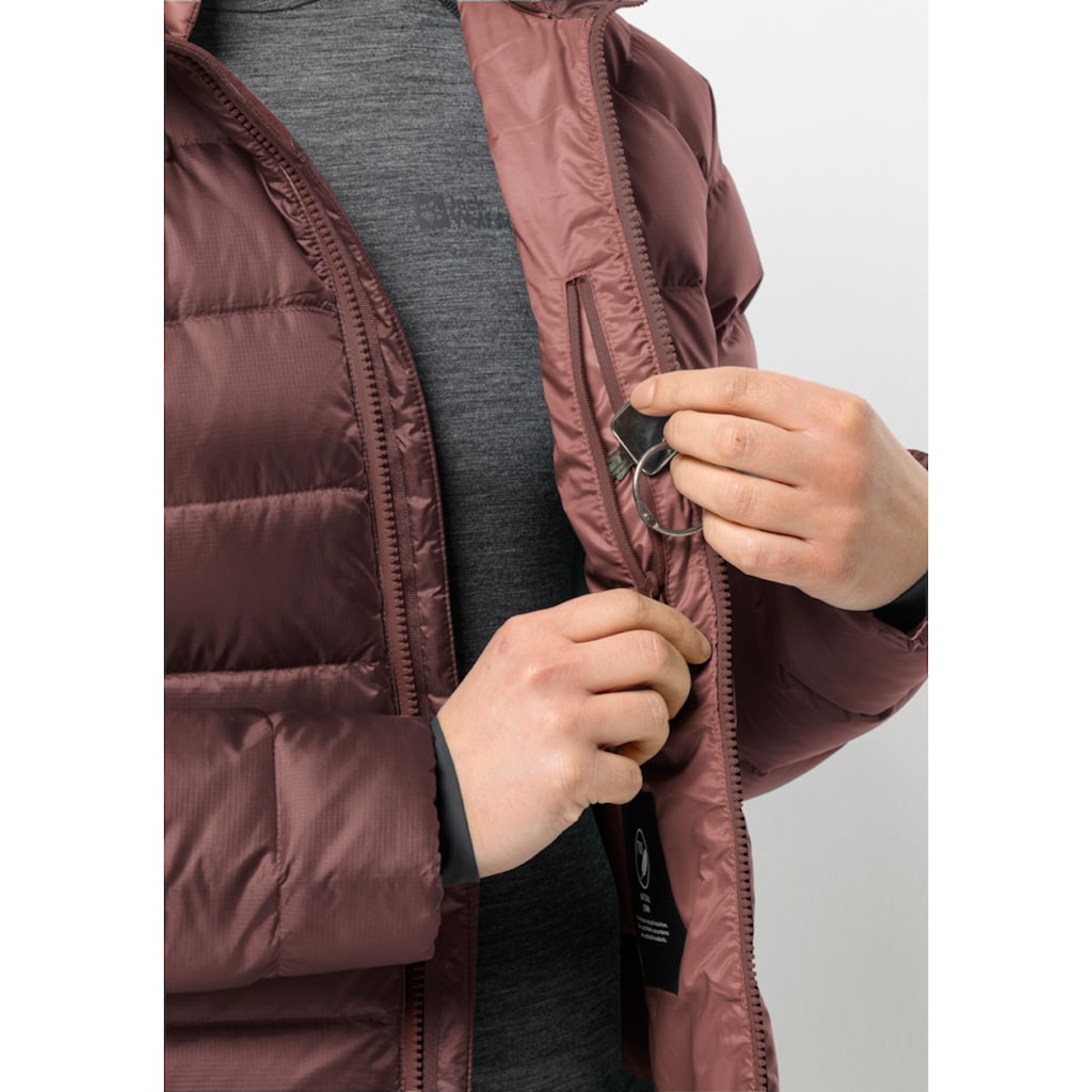 Jack Wolfskin Daunenjacke »NEBELHORN DOWN HOODY W«, mit Kapuze