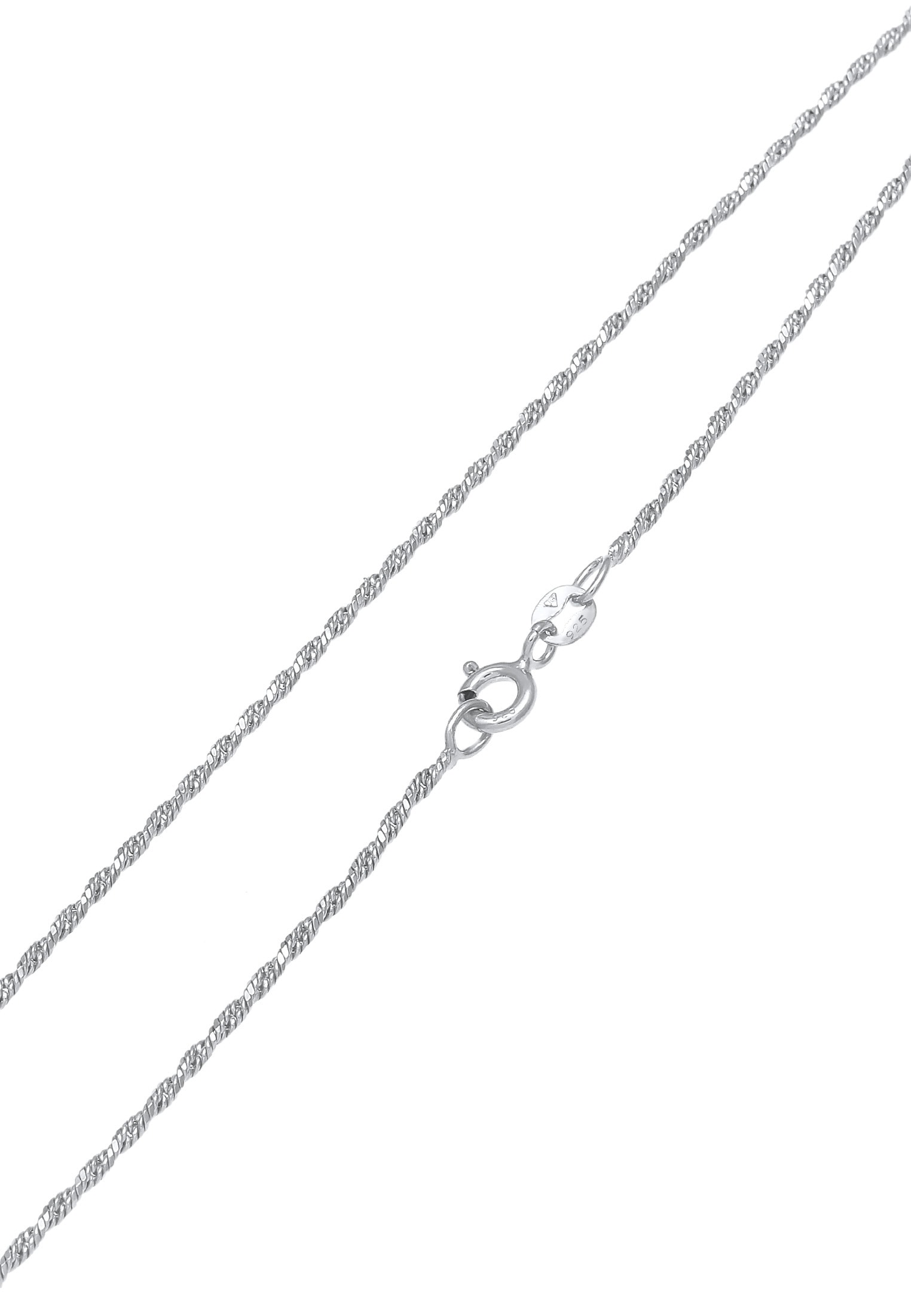 Elli Kette ohne Anhänger »Halskette Basic Kordelkette Gedreht Twist Fein 925 Silber«