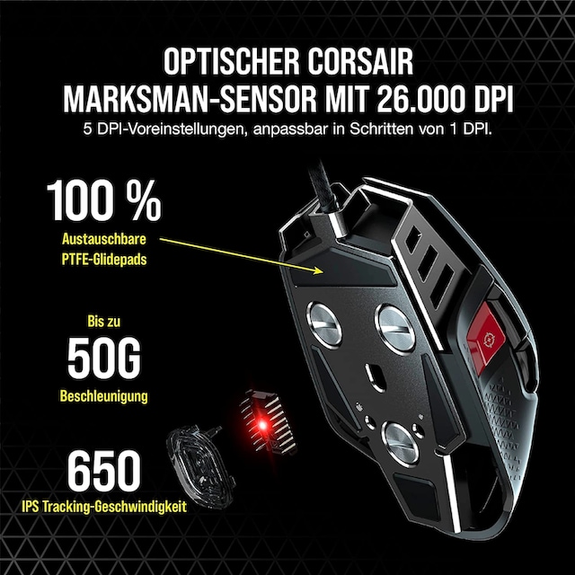 Corsair Gaming-Maus »M65 RGB ULTRA«, kabelgebunden jetzt bei OTTO