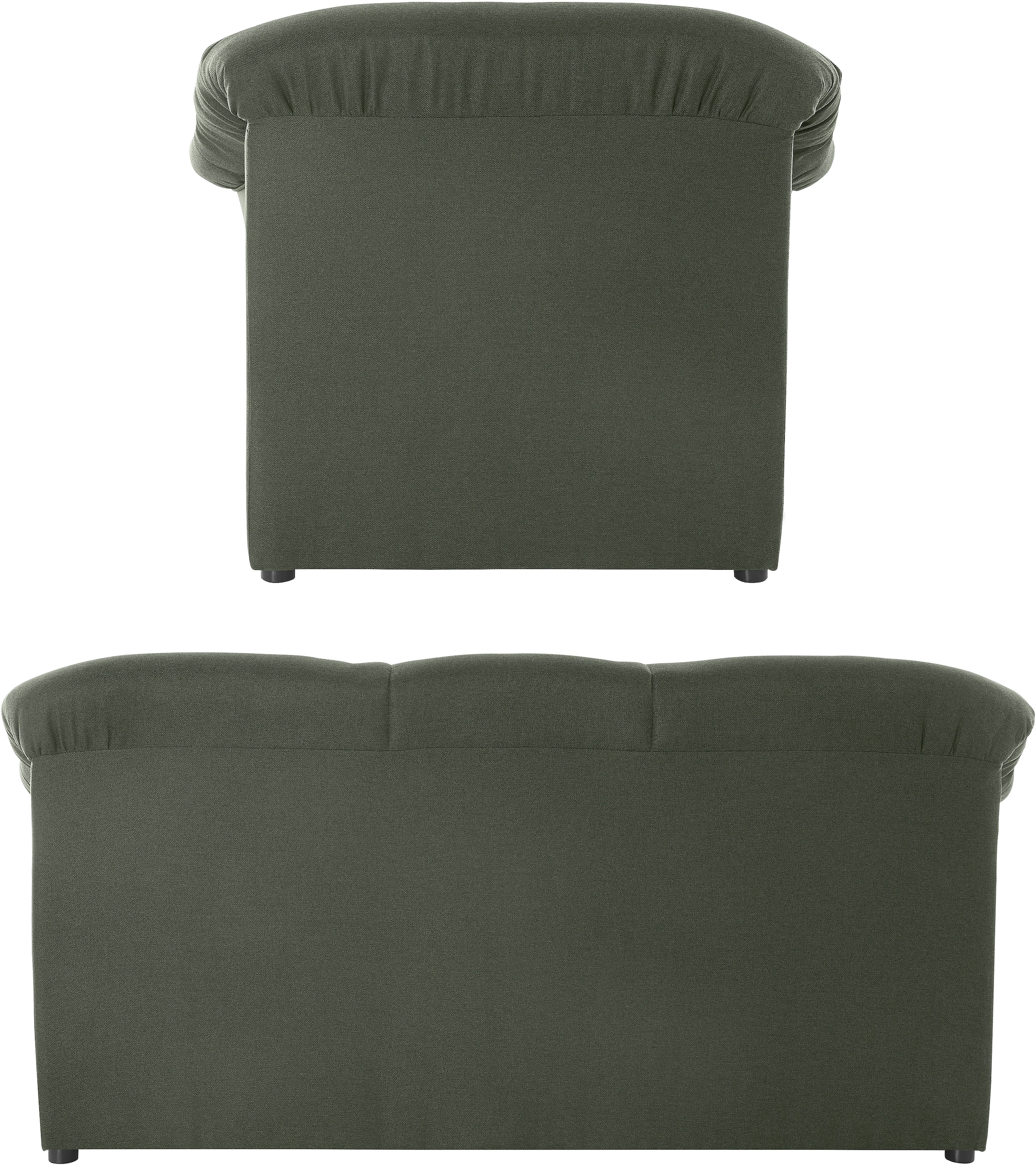 DOMO collection Polstergarnitur »Pegnitz zeitlos und elegant« Set,  Sessel und 3-Sitzer