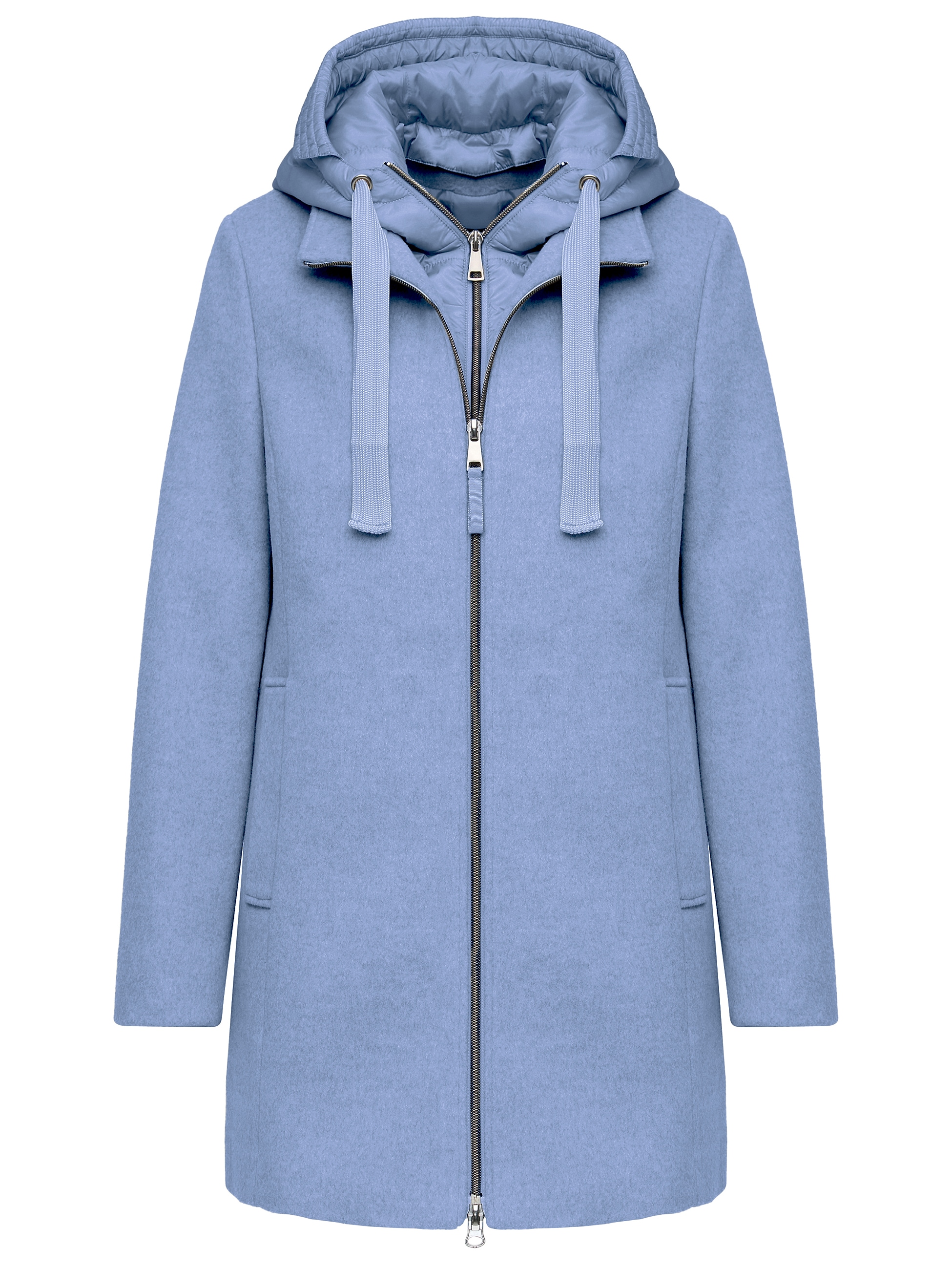 MANISA Wolljacke, mit Kapuze, mit herausnehmbarer Kapuze
