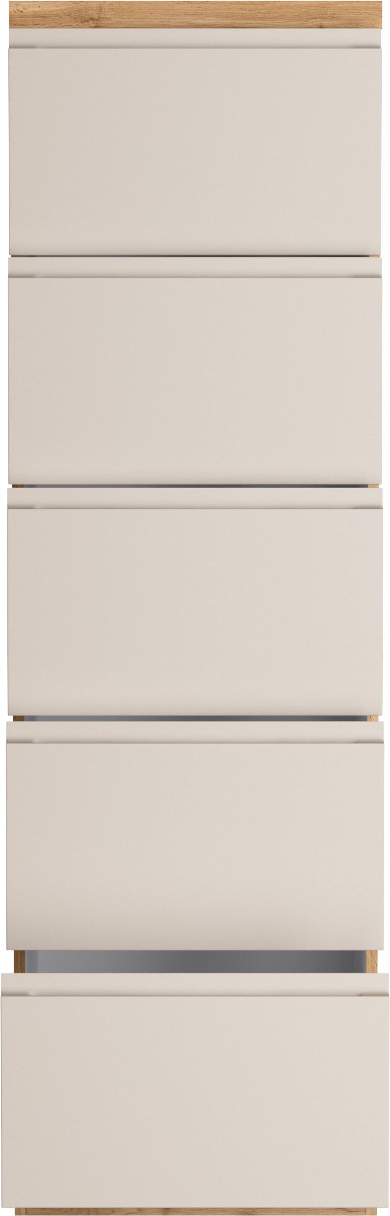 KOCHSTATION Vorratsschrank »KS-Virginia,neu in verbesserter Ausführung« Stauraum, Softclose, mit CPL-Arbeitsplatte,  Breite 60 cm, 5 Auszüge, Soft-Close-Funktion