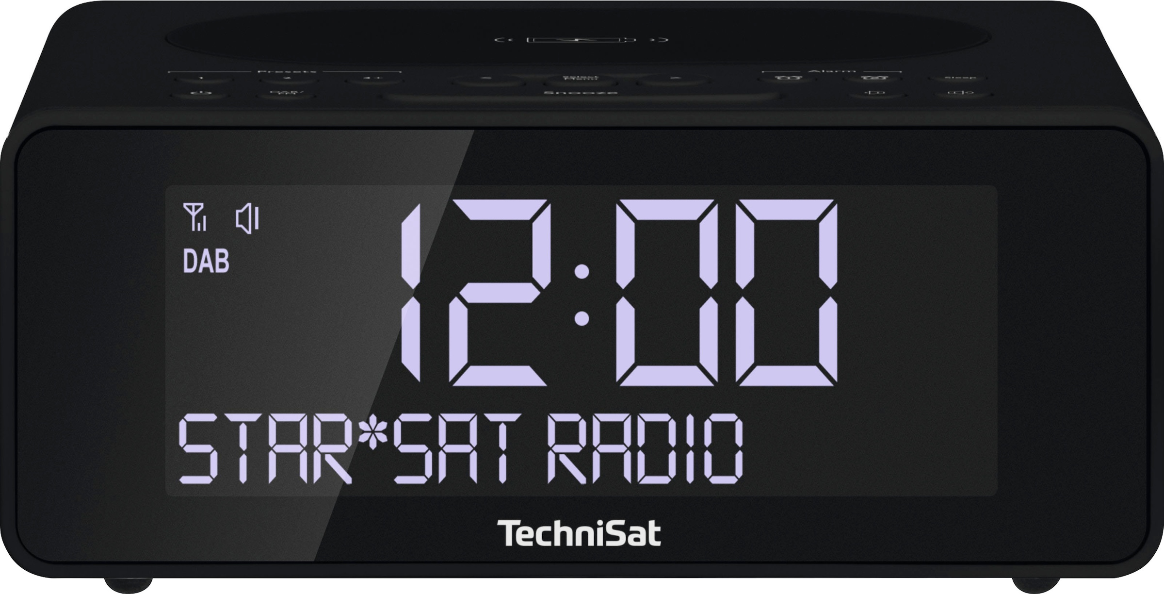 TechniSat Radiowecker »DIGITRADIO 52 - Stereo Uhrenradio«, mit DAB+, Snooze-Funktion, dimmbares Display, Sleeptimer