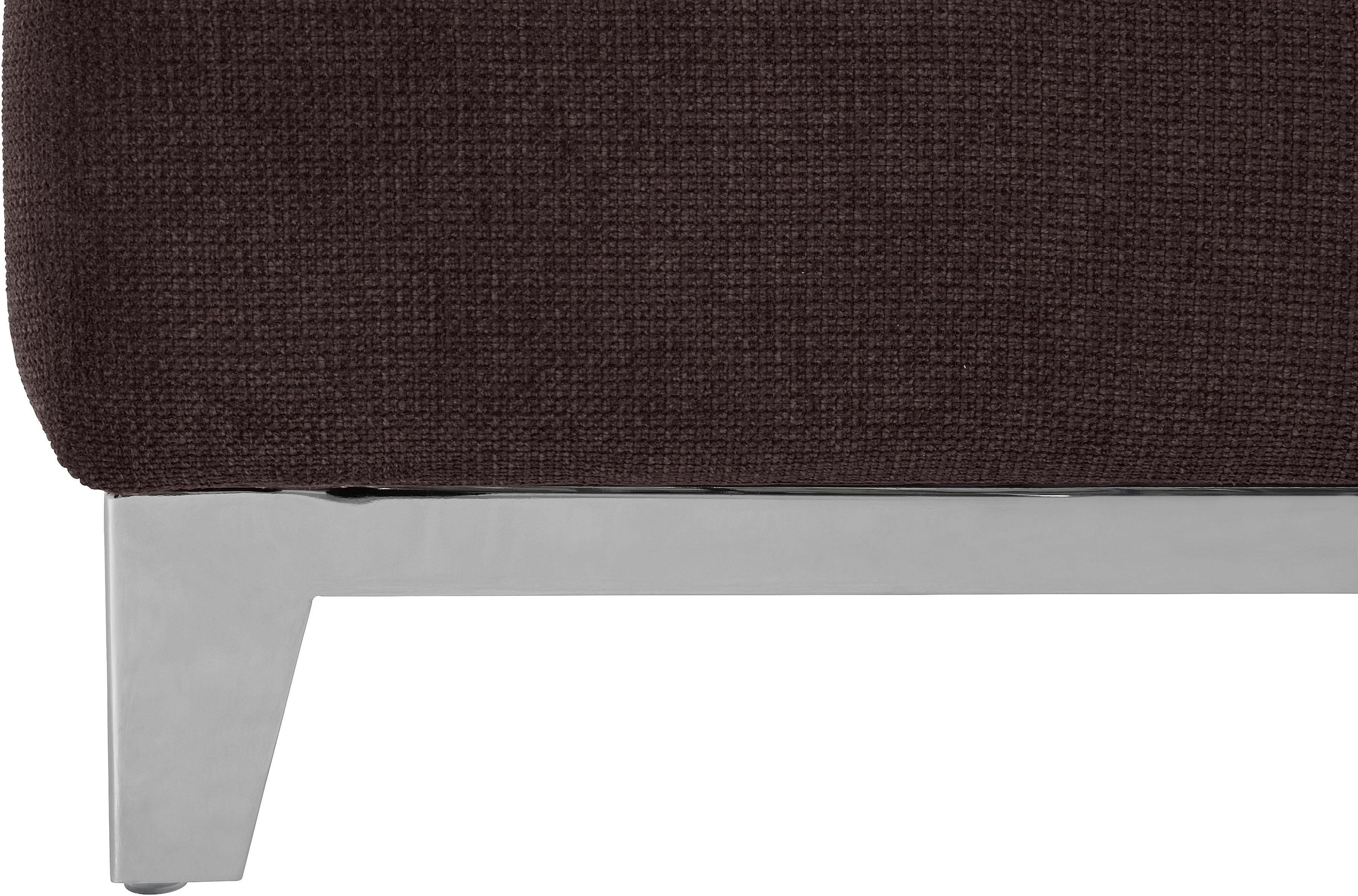 COTTA Polstergarnitur »Teresa L-Form«, (Set), Set bestehend aus: Ecksofa mit Kopfteilverstellung & Hocker