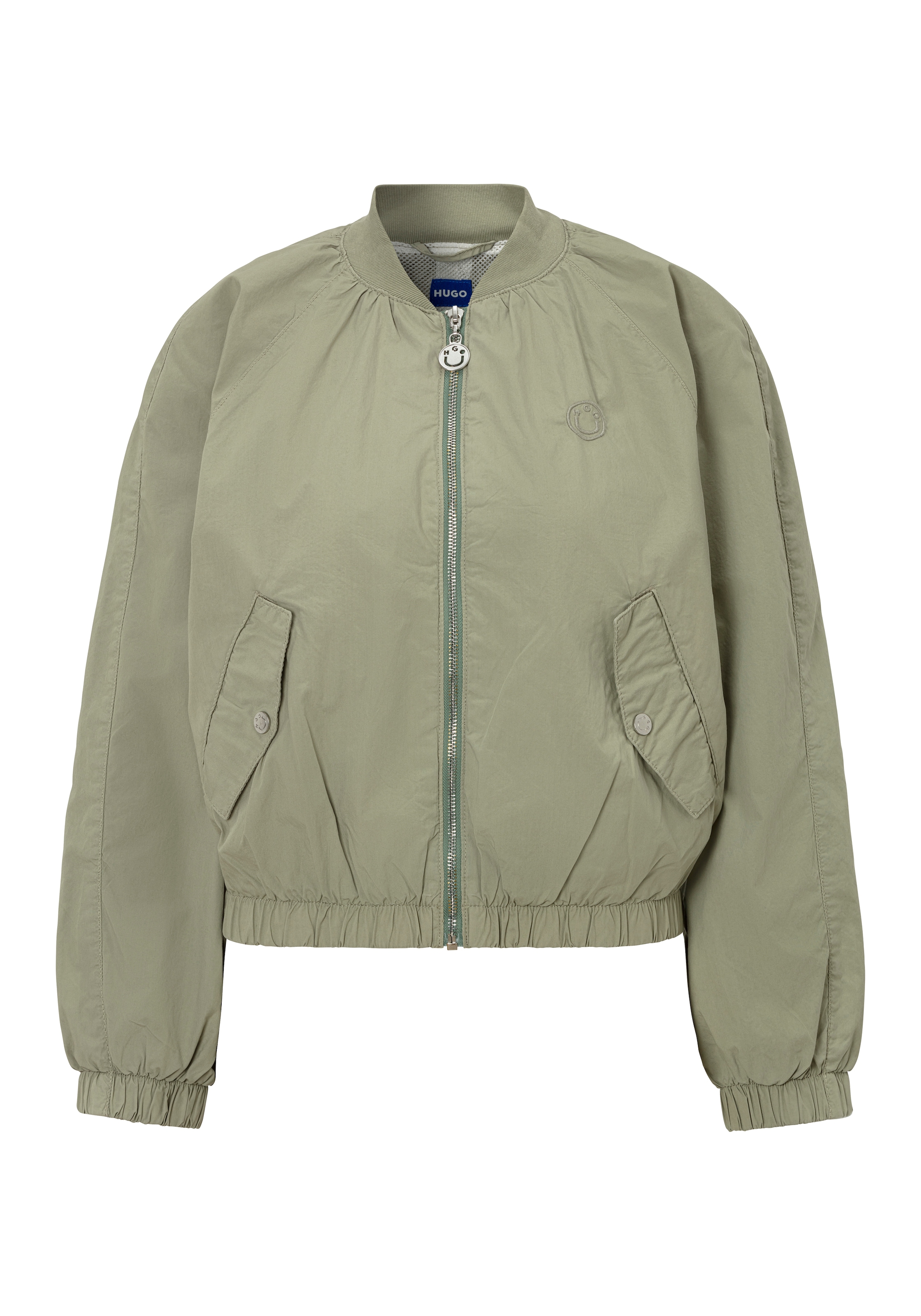 HUGO Blue Kurzblazer »Asata-1-D_B«, mit Raglanärmeln Bomberjacke Bomber