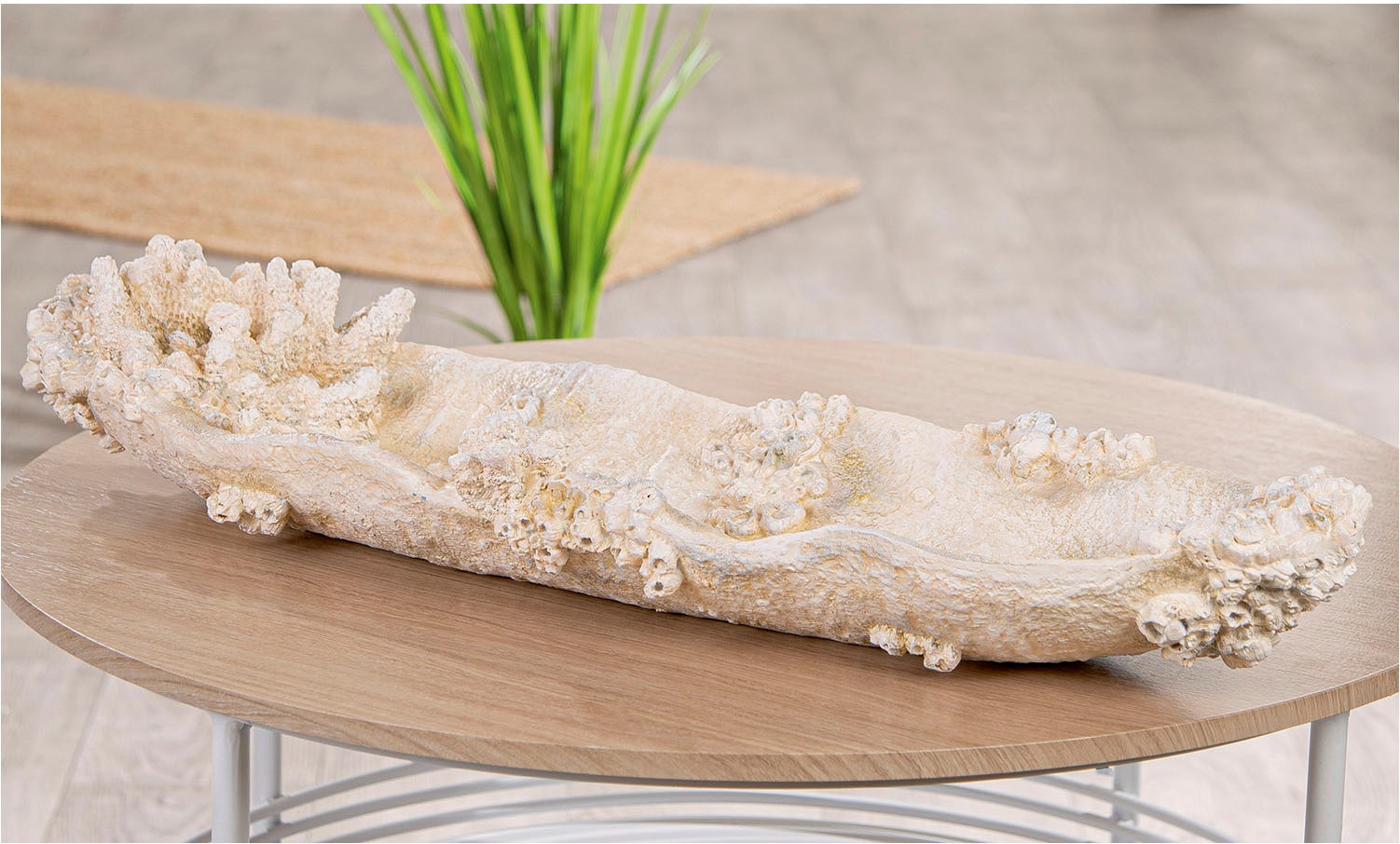 GILDE Dekoschale »Schale Amphora Seychelles weiß H. 10,5 cm«