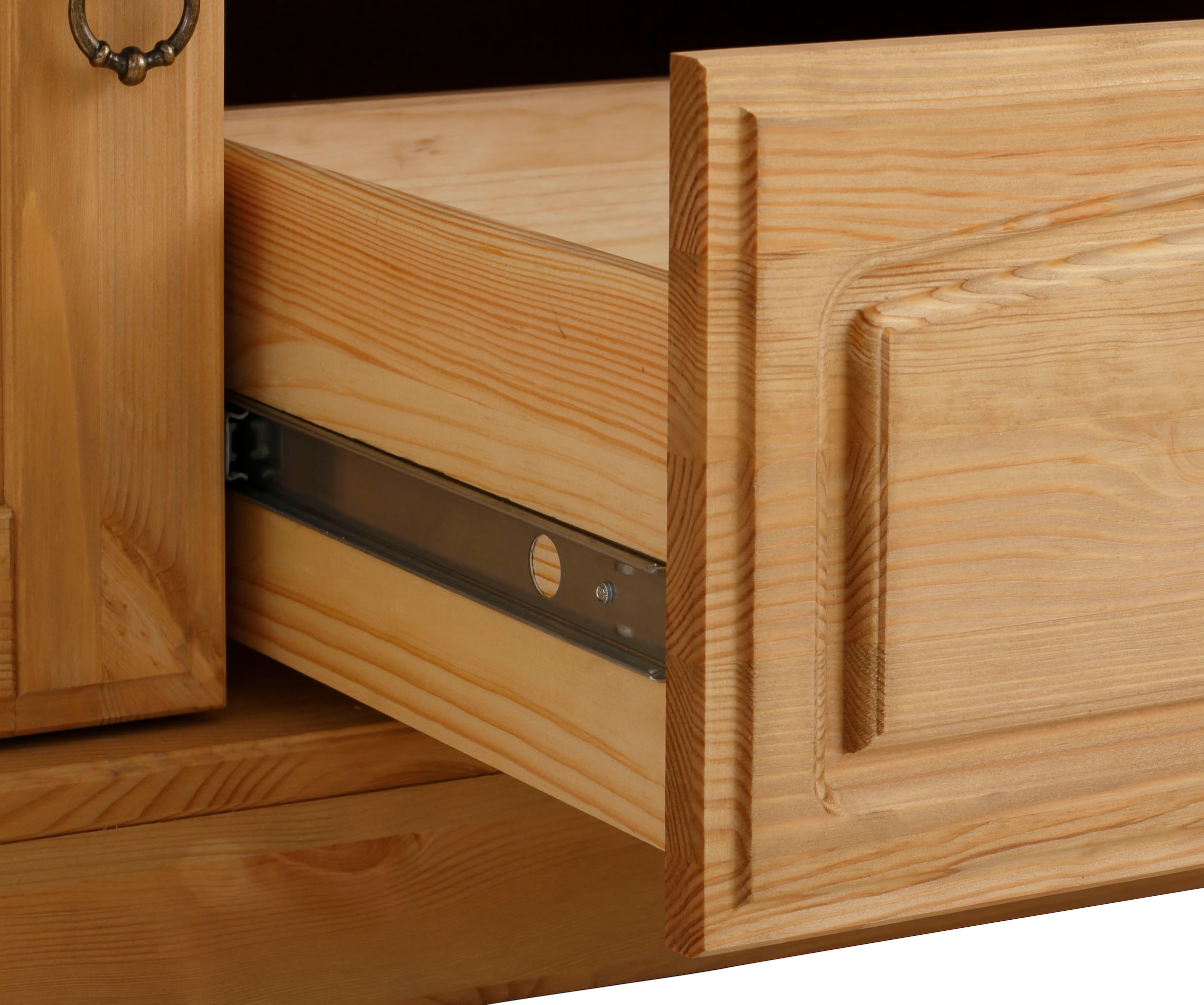 Home affaire Lowboard »Anna« Gesamtmaße (B/T/H): ca. 140/44/50 cm,  TV-Board, Breite 140 cm, 2 Türen, 1 Schublade, Massivholz, FSC®