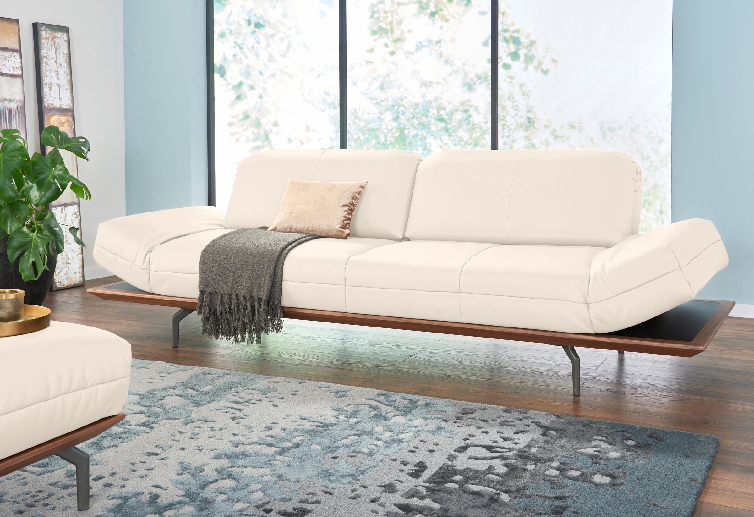 hülsta sofa 4-Sitzer »hs.420«, Natur in cm Breite oder Holzrahmen Shop Qualitäten, 252 Eiche Nußbaum, 2 in Online OTTO