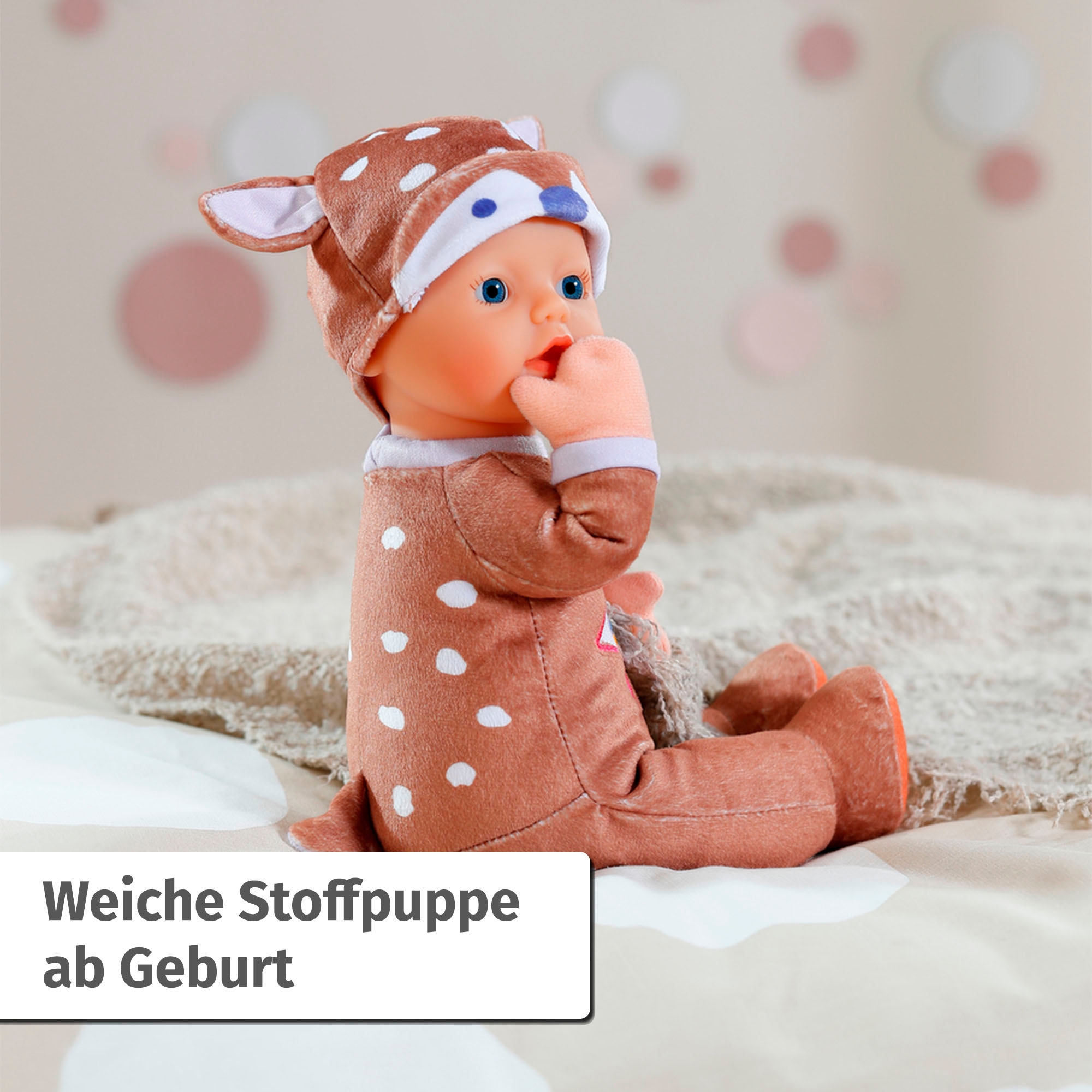 Baby Born Babypuppe »for babies Sleepy Reh, 30 cm«, mit Rassel im Inneren