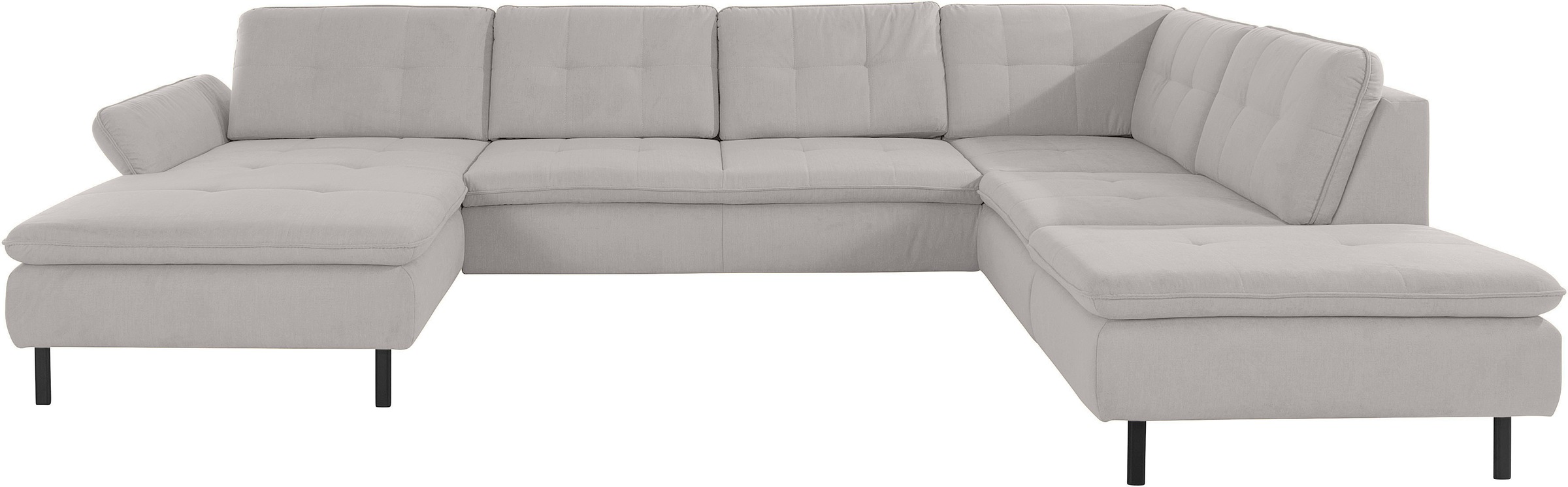 INOSIGN Wohnlandschaft »Birkholm U-Form«, Armlehnverstellung, auch in Easy Clean Bezug - mit Wasser zu reinigen