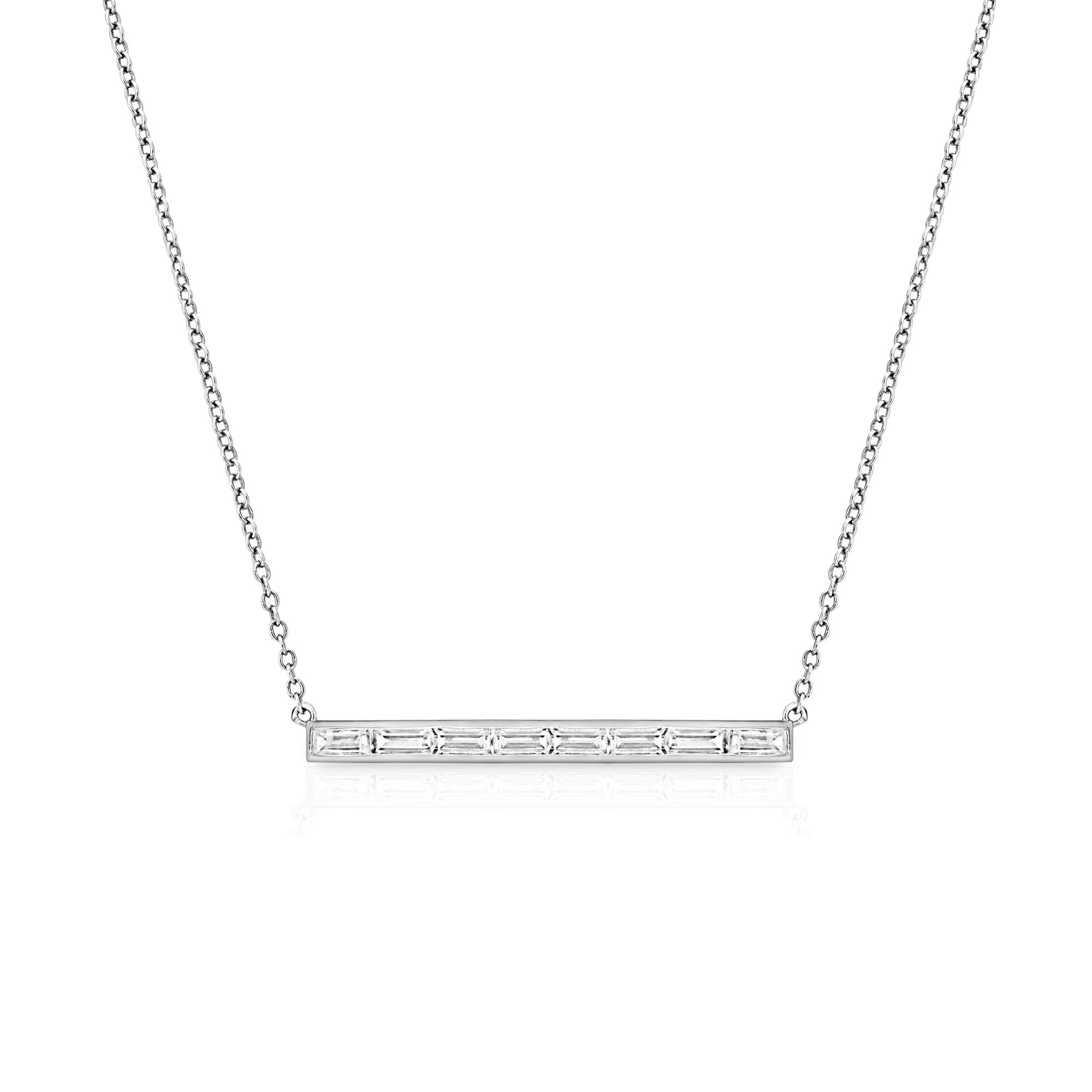 Buckley London Collier Messing rhodiniert mit Kristallen