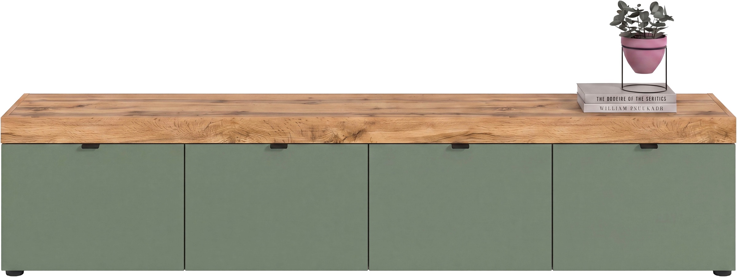 OTTO home Lowboard »MAMBO II, Breite 200 cm, 4 Klappen, 4 Fächer« 1 Stk. tlg. Lowboard, TV Unterschrank, TV-Schrank, Wohnzimmer