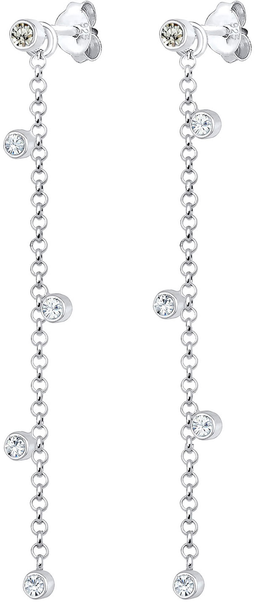 Elli Paar Ohrhänger »Schmuck Geschenk Silber 925 Ohrringe, 0310872317«, mit Glasstein