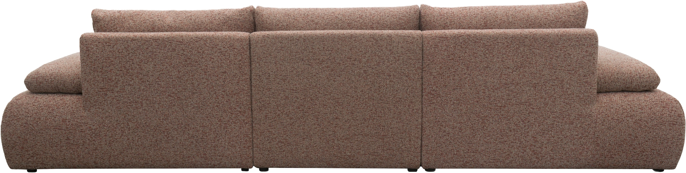 DOMO collection Big-Sofa »800016 Megasofa Breite 324cm, Federkern, inkl. Armlehnenverstellung«, (3 St.), moderner Strukturstoff aus 95% Polyester und 5% Baumwolle