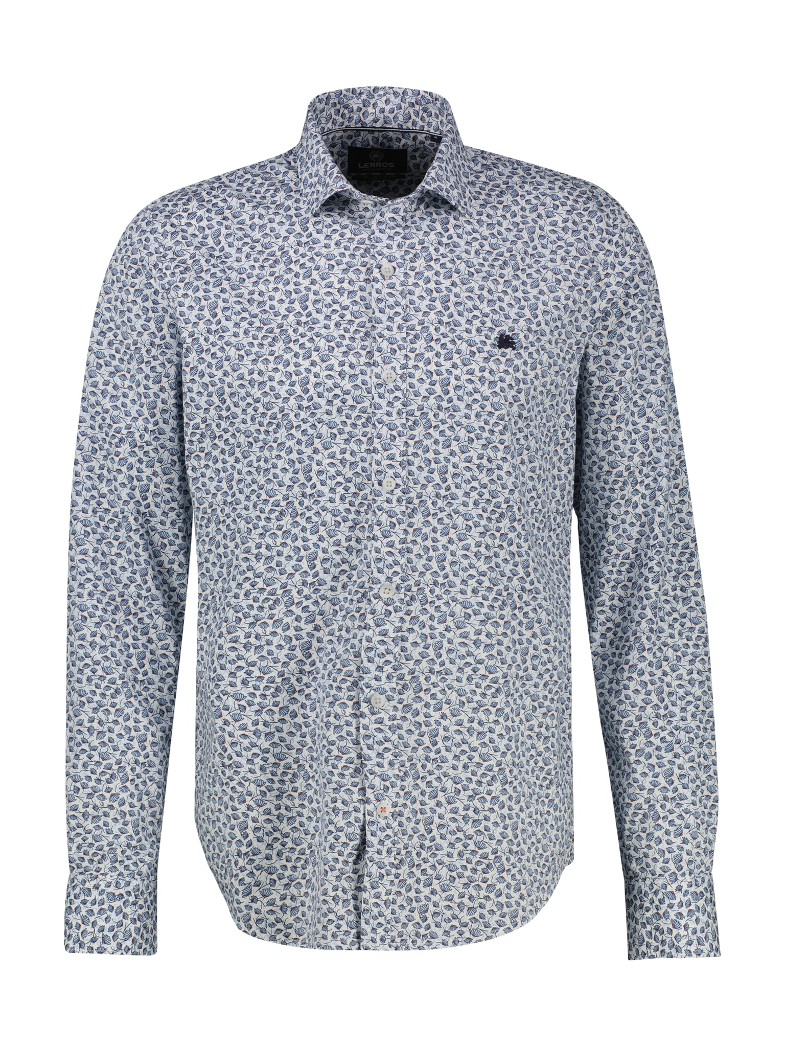 LERROS Langarmhemd mit Allover-Minimal-Print