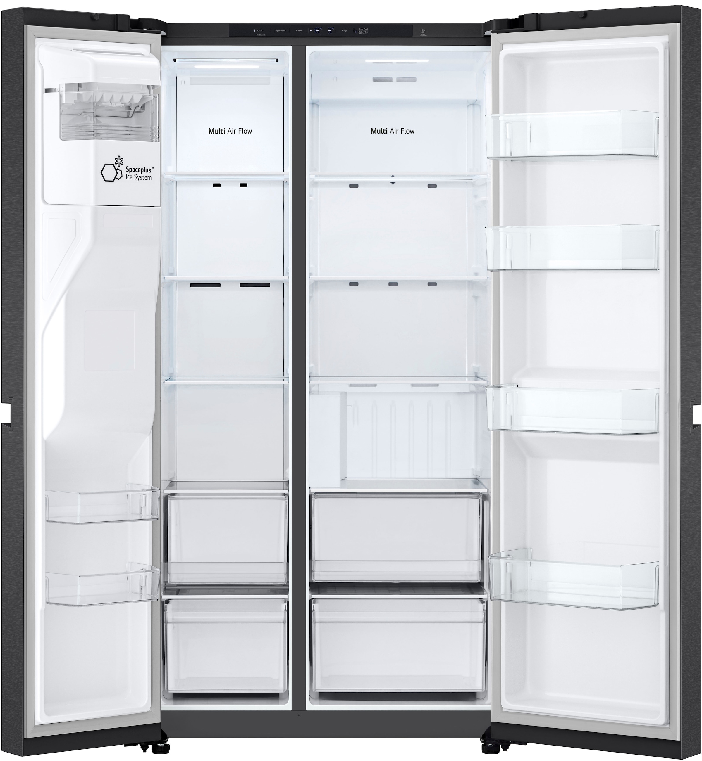 LG Side-by-Side »GSLC40EPPE« 179 cm hoch 91,3 cm breit Total No Frost, LINEARCooling, Multi-Airflow, mit Festwasseranschluss