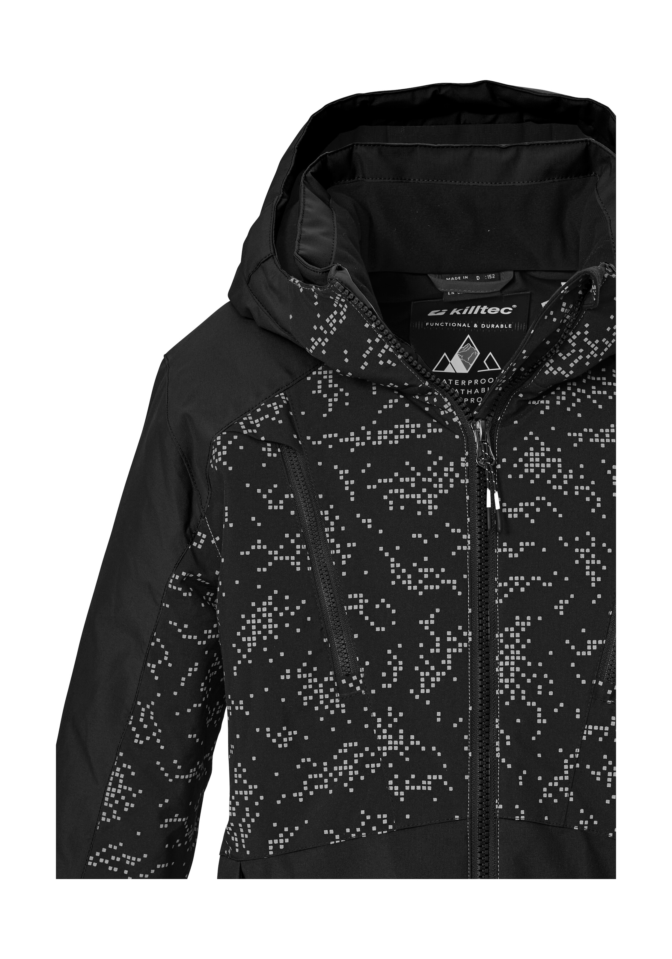 Killtec Skijacke »KSW 208 BYS SKI JCKT« Wind- und wasserdicht, Schneefang, All-over-Print