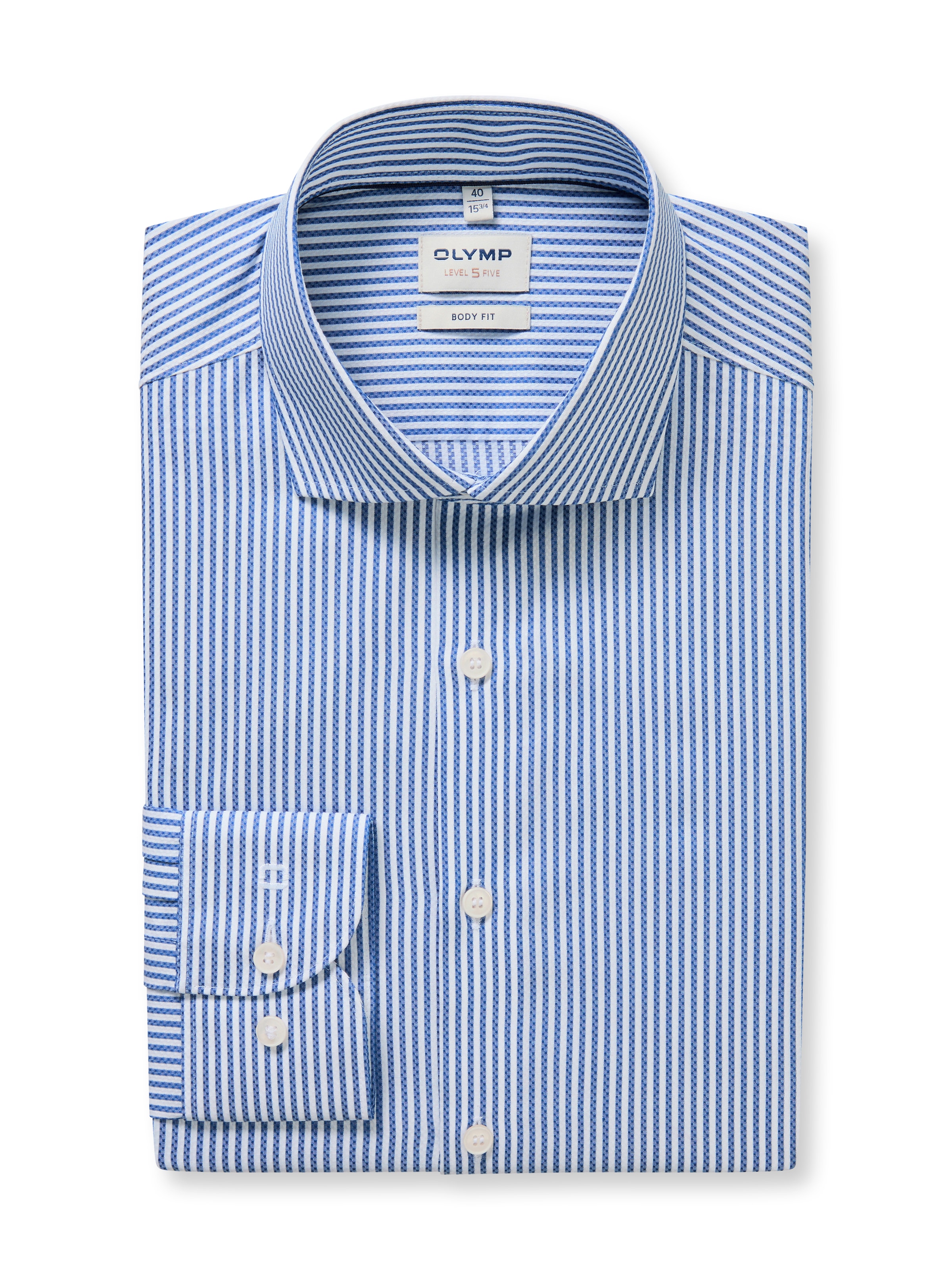 OLYMP Businesshemd »Level 5« Royal-Kentkragen, body fit