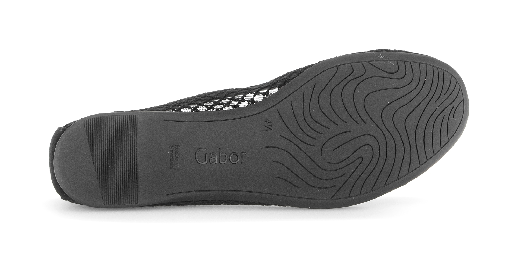 Gabor Ballerina  Frühlingsschuh, Schlupfschuh in sommerlicher Häkeloptik